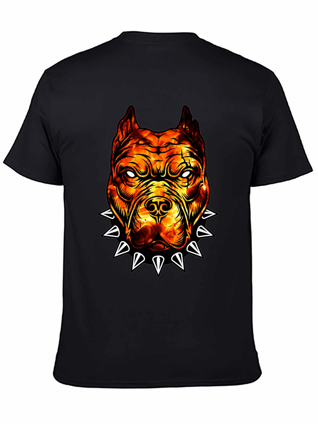 Fiery Bulldog Graphic Tee - Edgy Streetwear