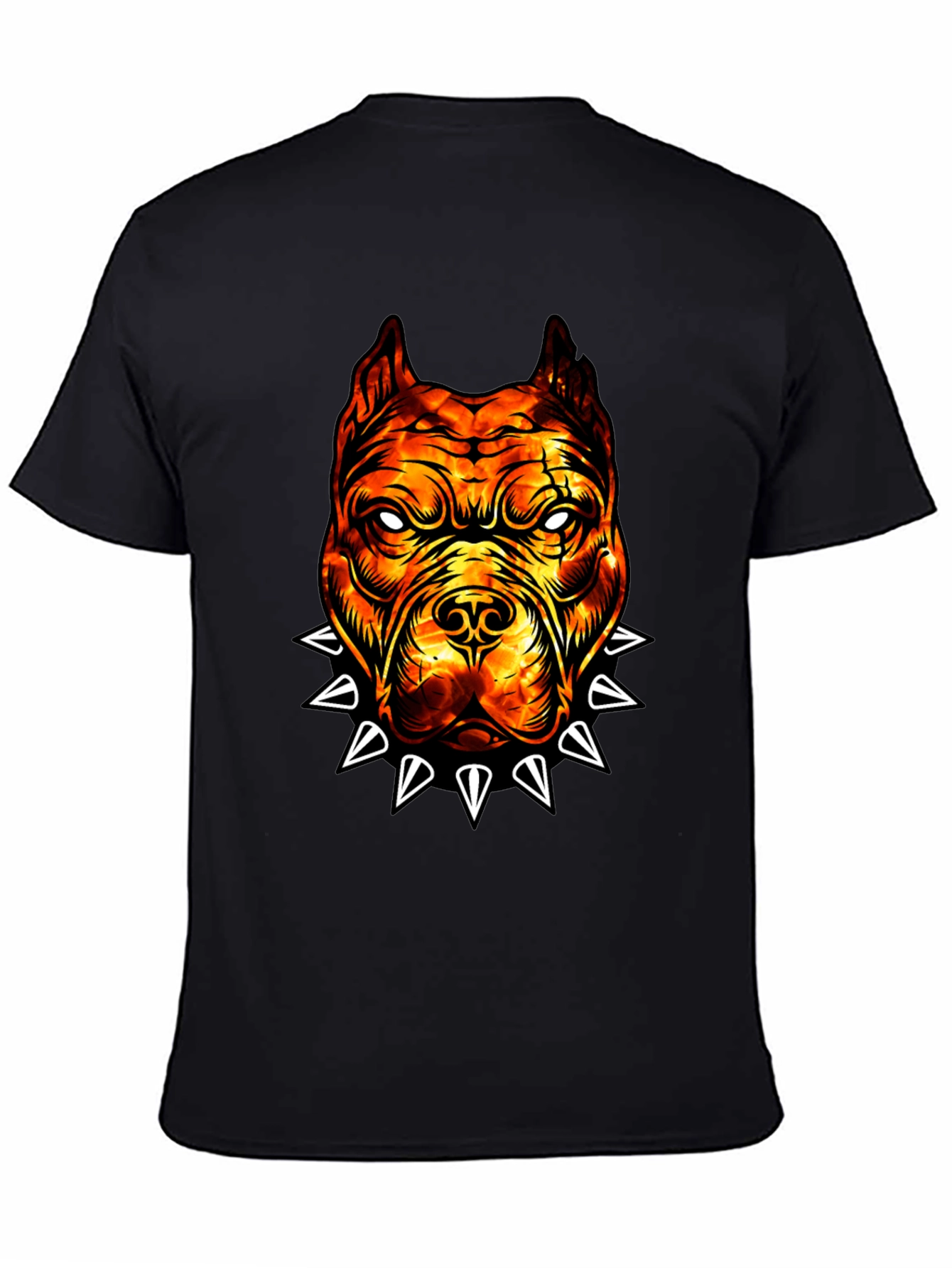Fiery Bulldog Graphic Tee - Edgy Streetwear