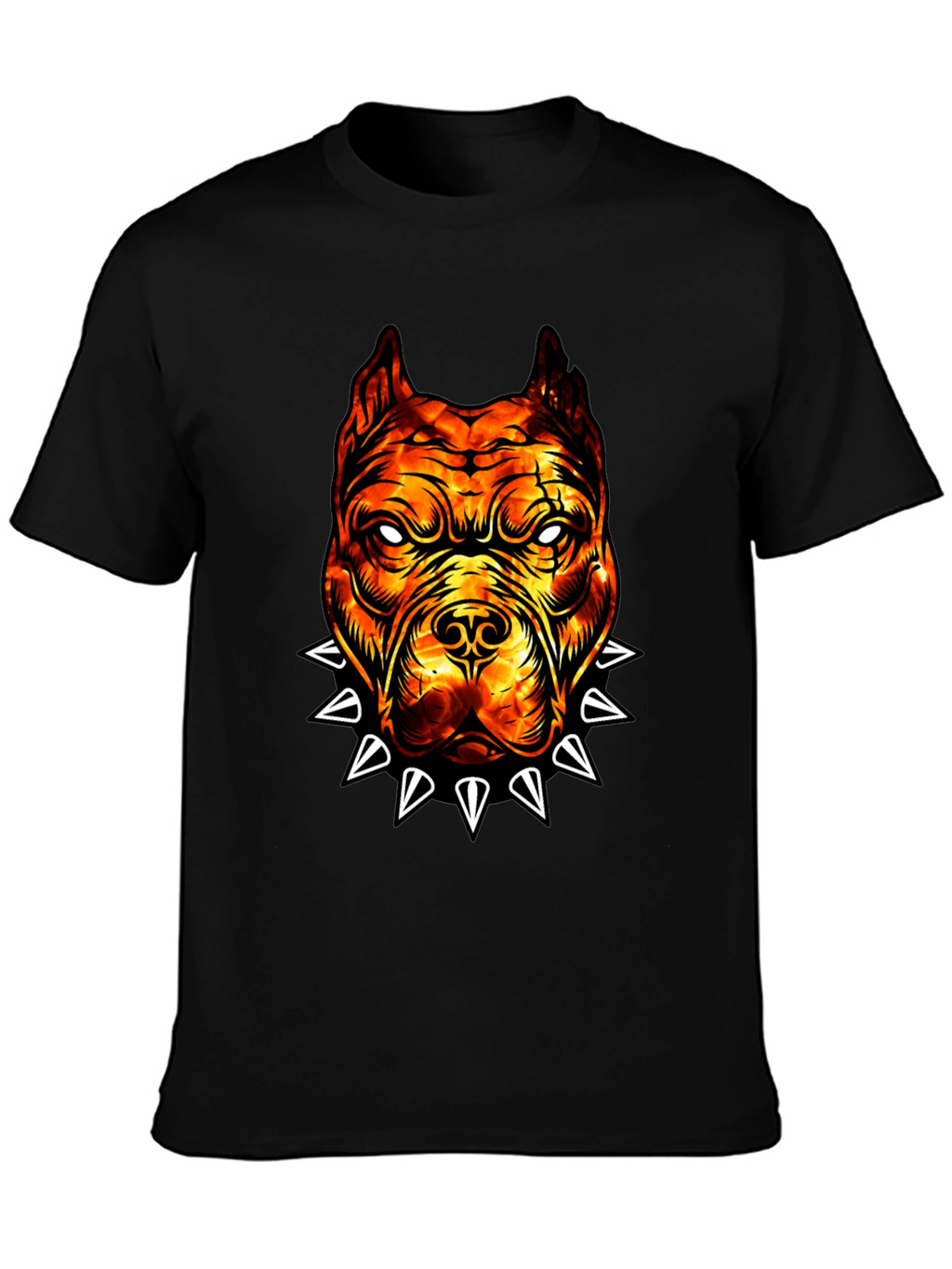 Fiery Bulldog Graphic Tee - Edgy Streetwear