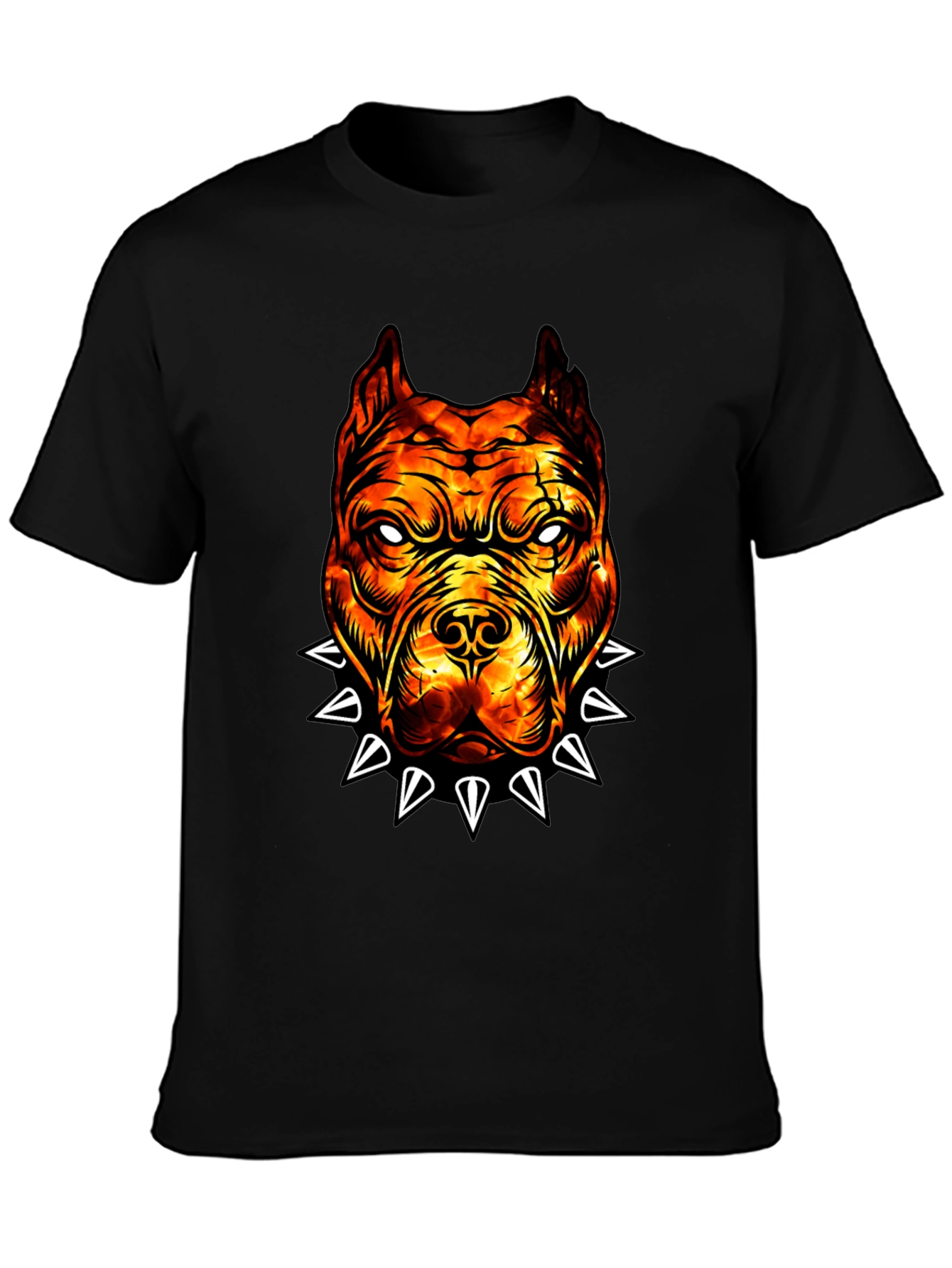 Fiery Bulldog Graphic Tee - Edgy Streetwear