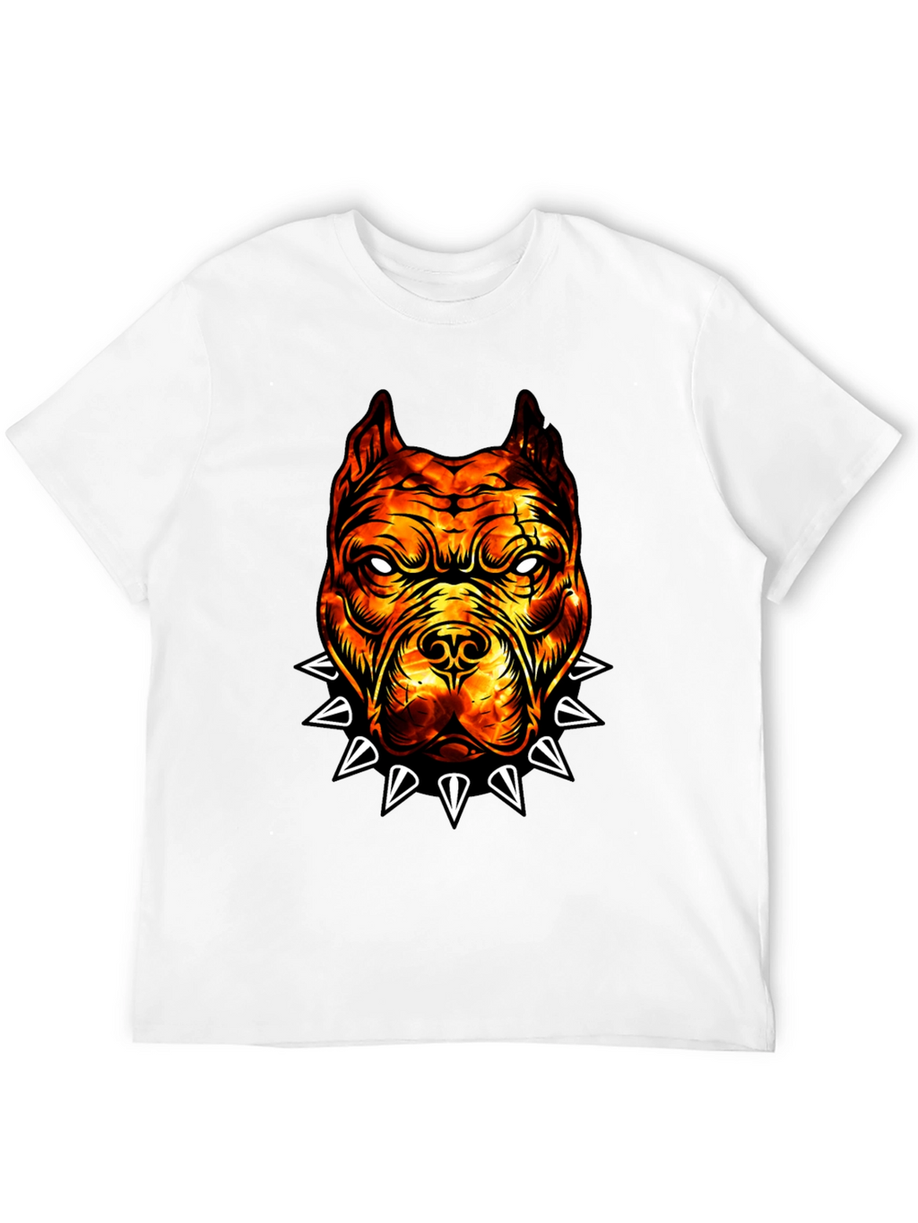 Fiery Bulldog Graphic Tee - Edgy Streetwear