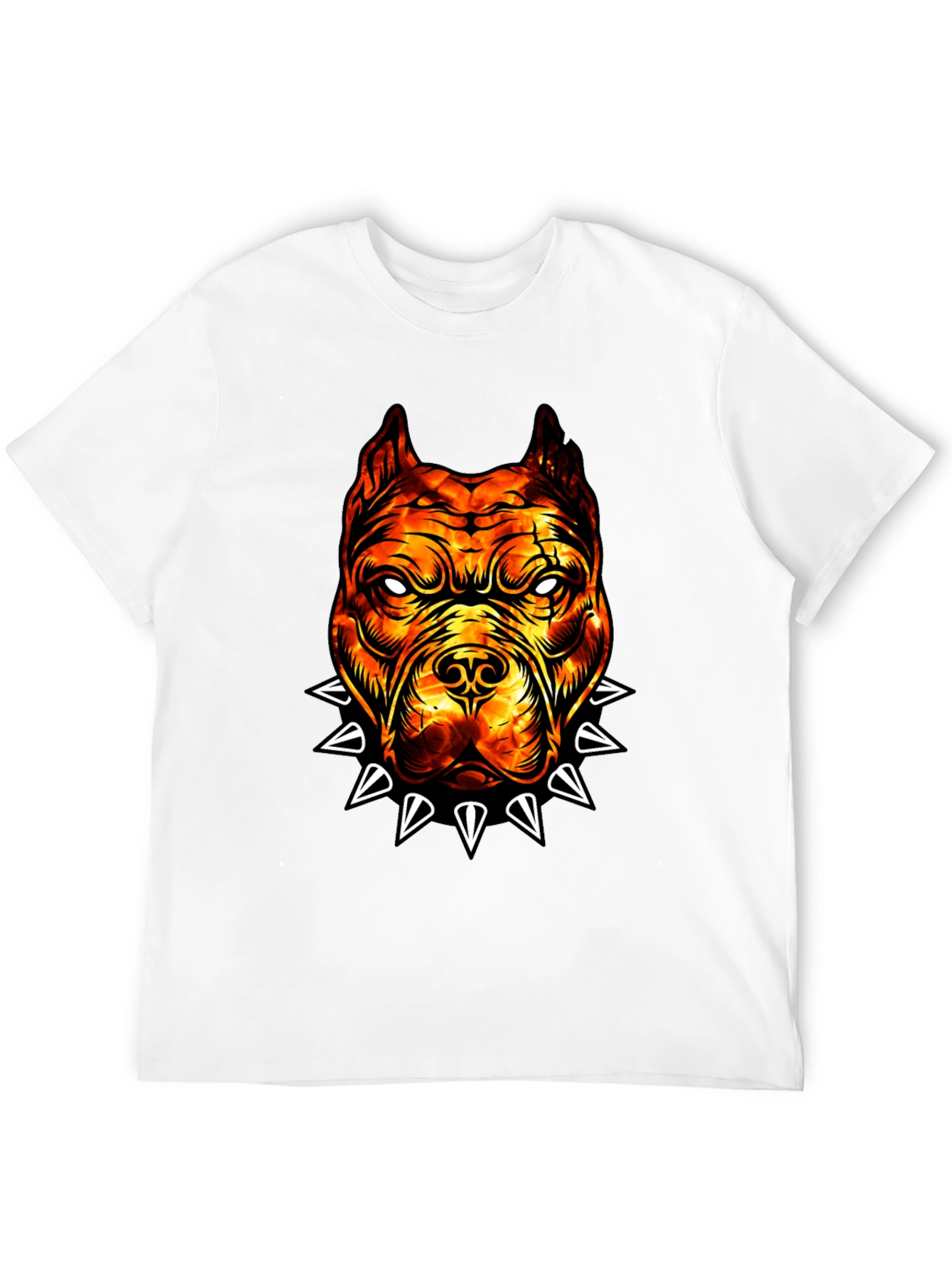 Fiery Bulldog Graphic Tee - Edgy Streetwear