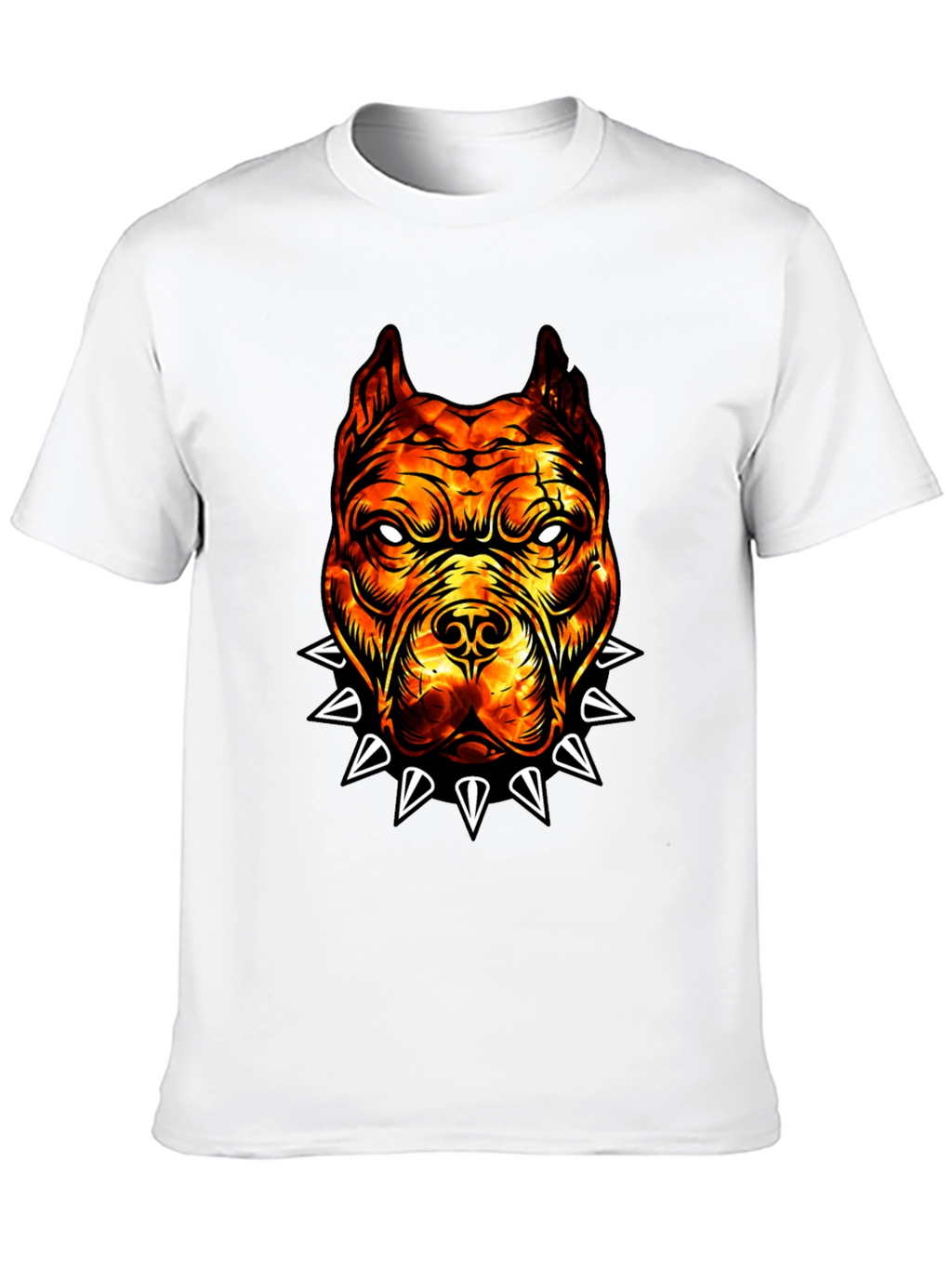 Fiery Bulldog Graphic Tee - Edgy Streetwear