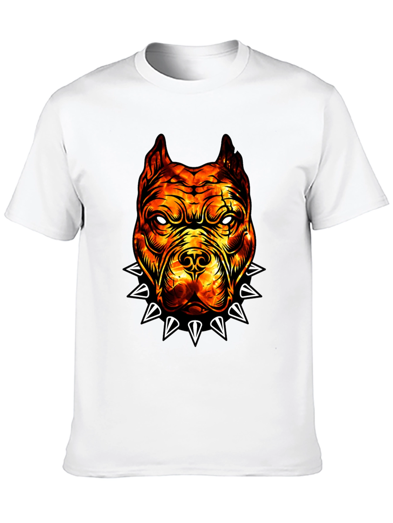 Fiery Bulldog Graphic Tee - Edgy Streetwear