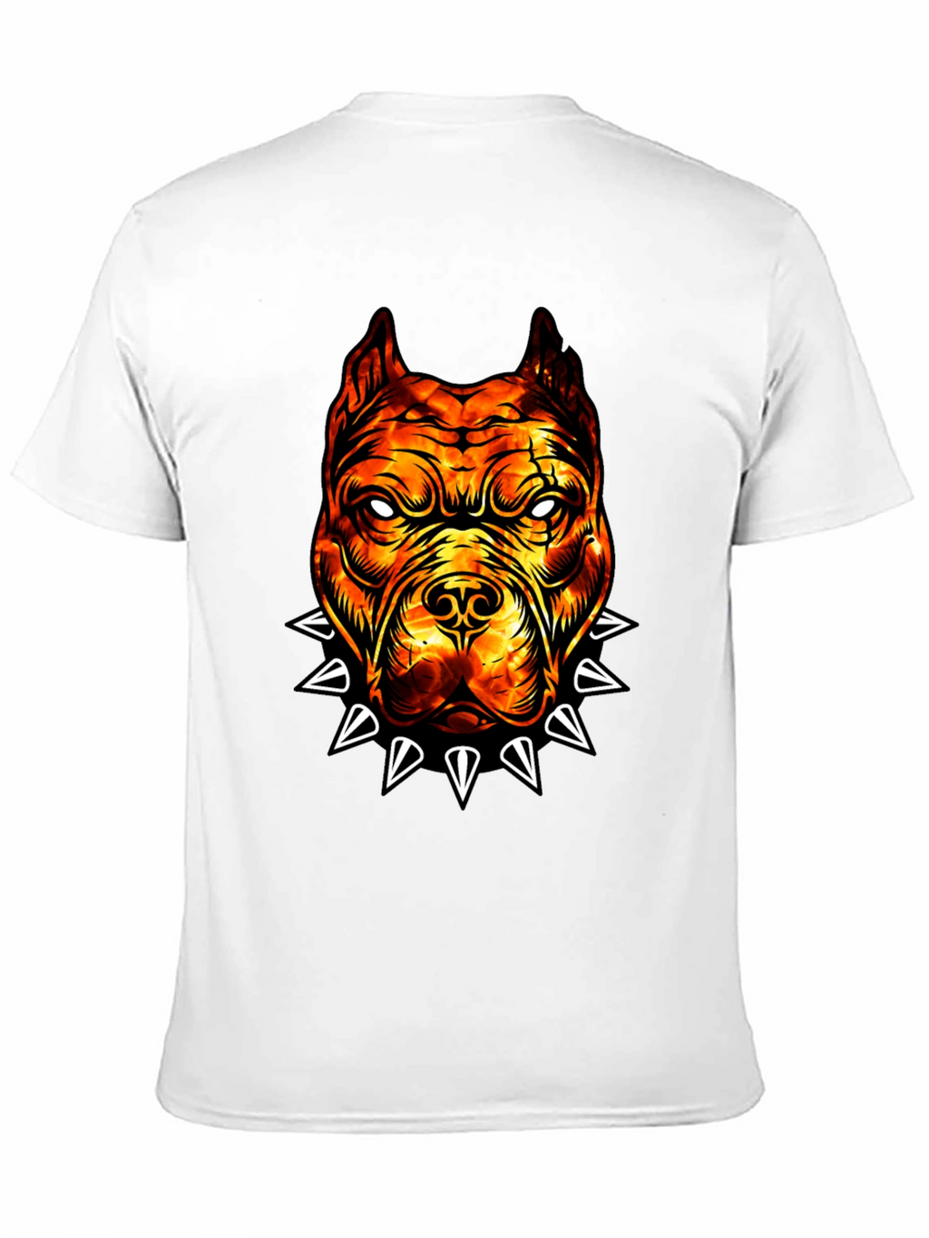 Fiery Bulldog Graphic Tee - Edgy Streetwear
