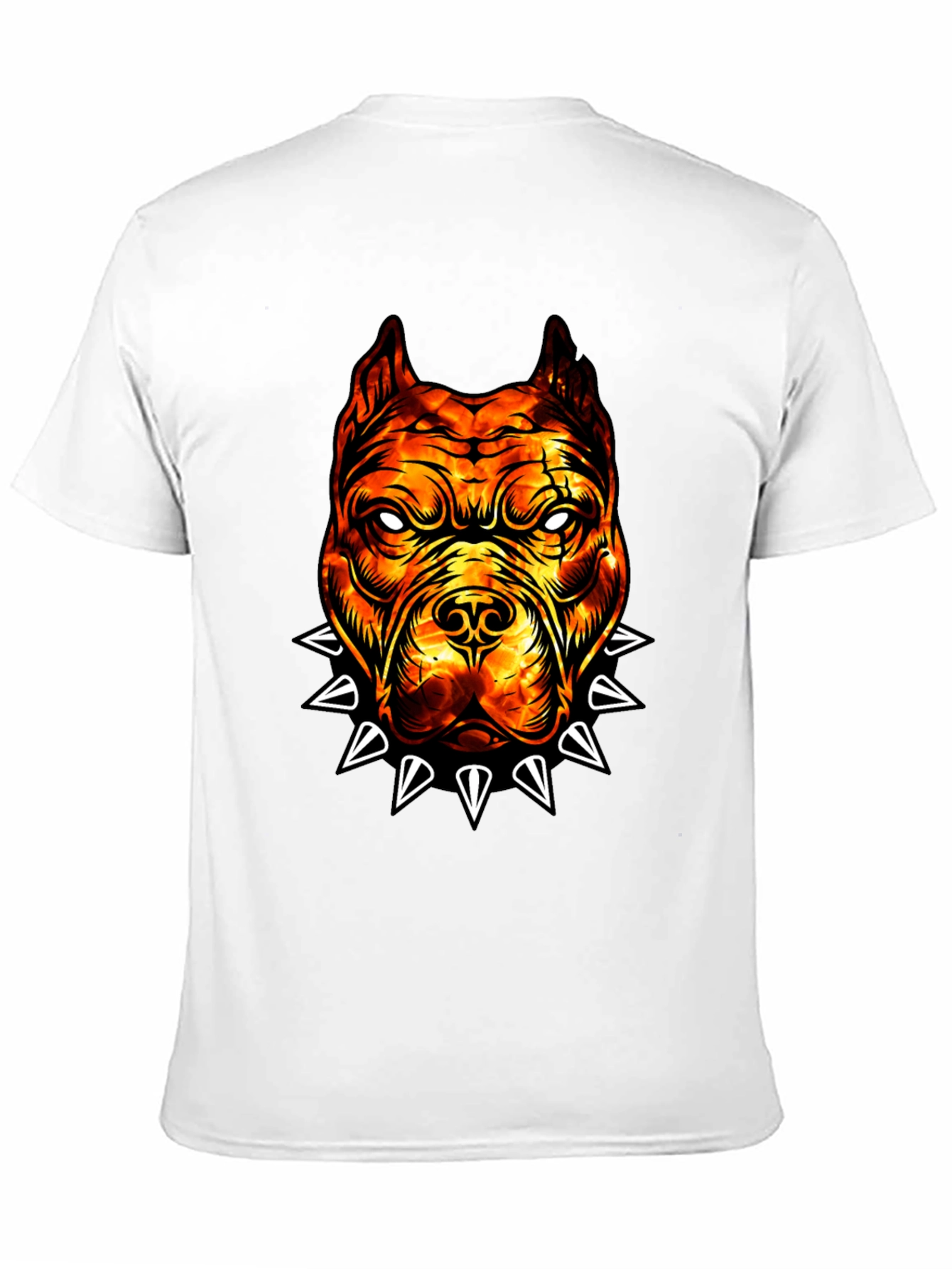 Fiery Bulldog Graphic Tee - Edgy Streetwear