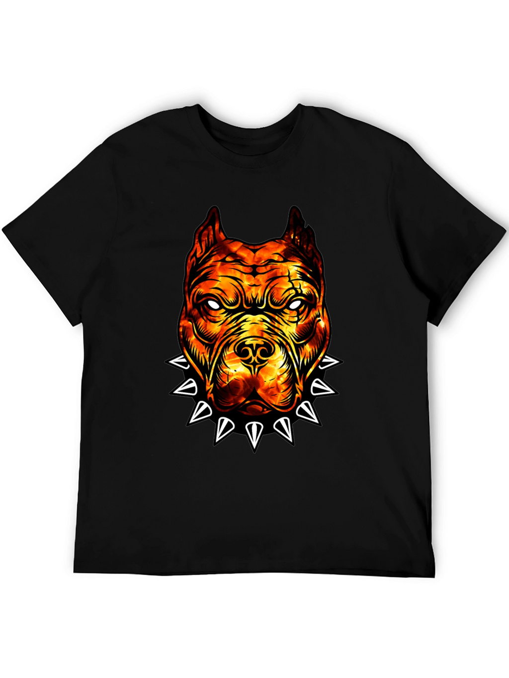Fiery Bulldog Graphic Tee - Edgy Streetwear