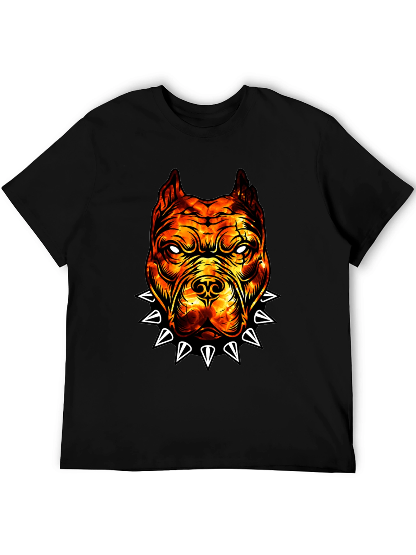 Fiery Bulldog Graphic Tee - Edgy Streetwear