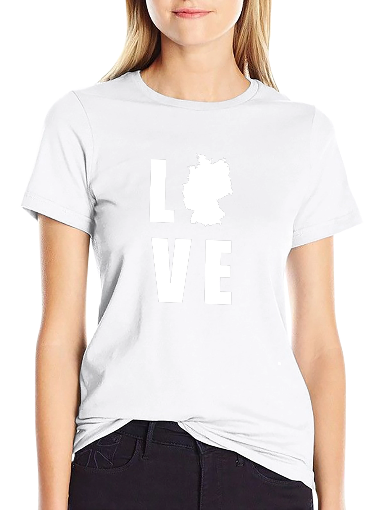 Love Germany T-Shirt - Black Cotton Tee