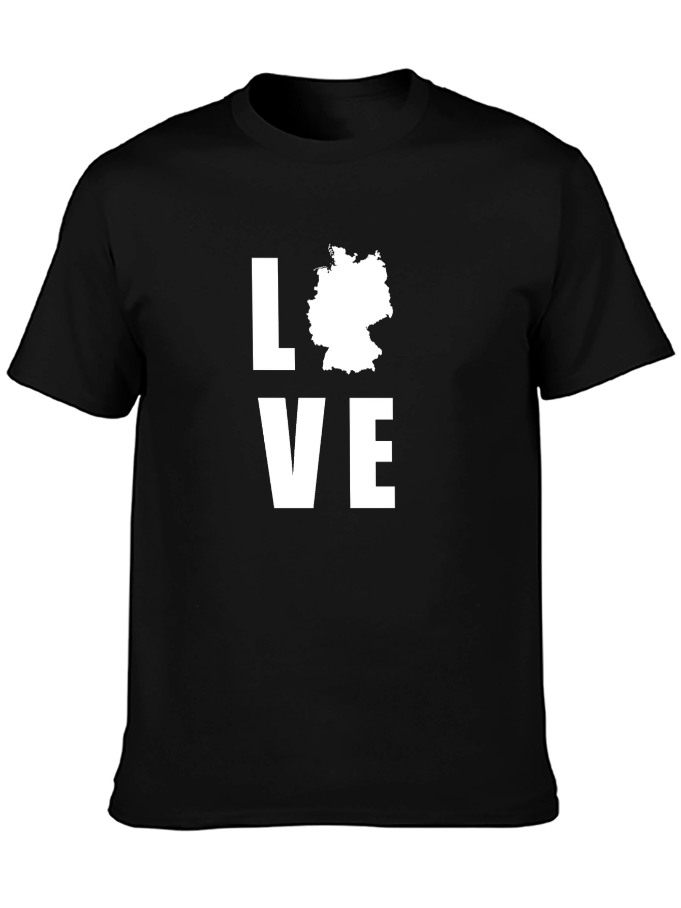 Love Germany T-Shirt - Black Cotton Tee