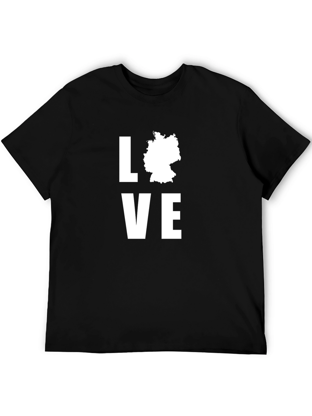 Love Germany T-Shirt - Black Cotton Tee