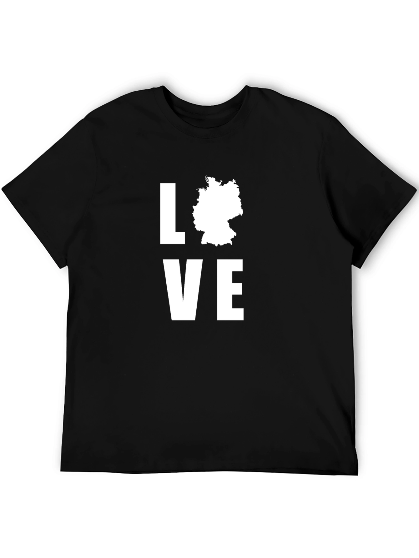 Love Germany T-Shirt - Black Cotton Tee