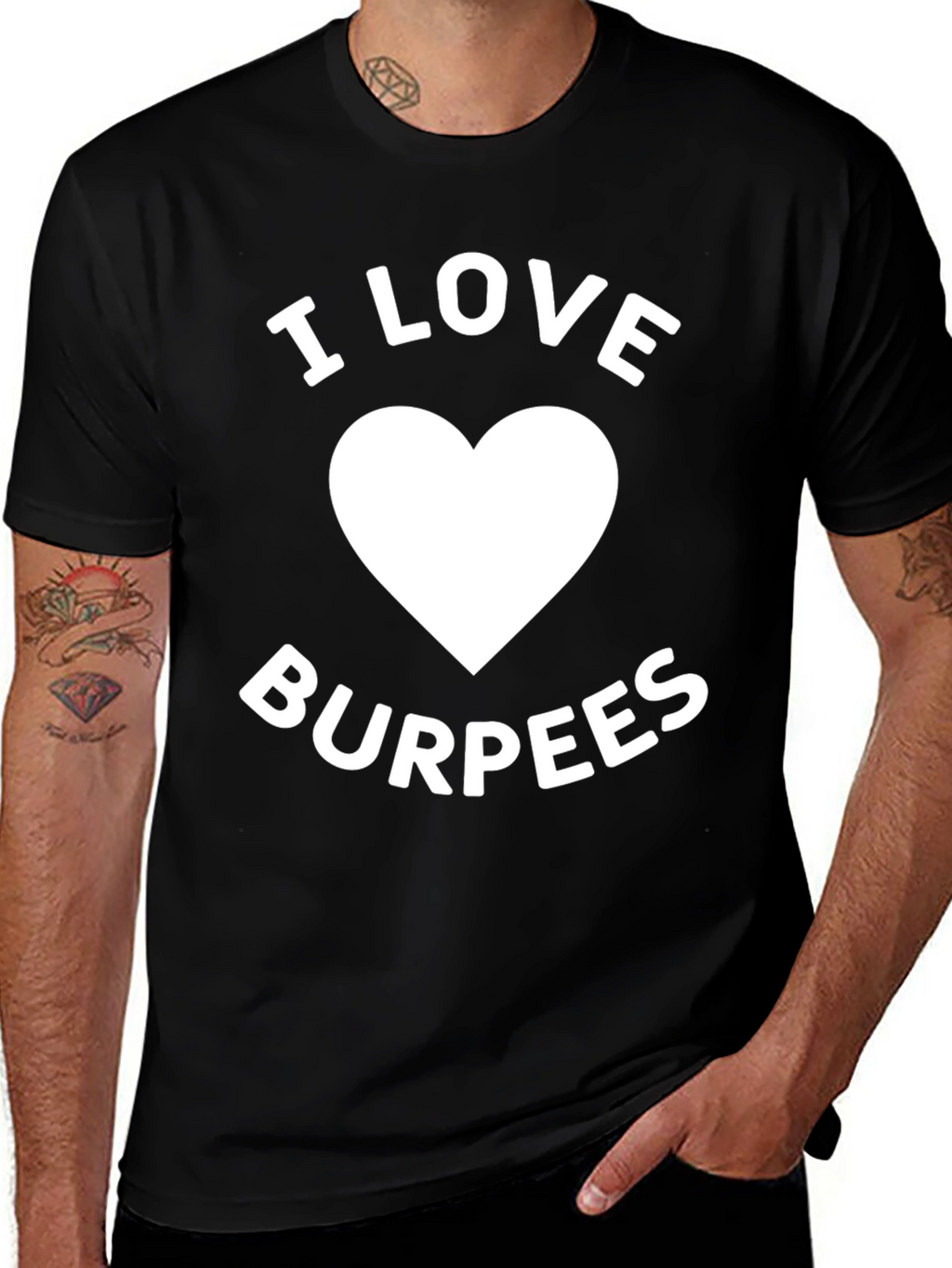 I Love Burpees Graphic T-Shirt - Workout Apparel