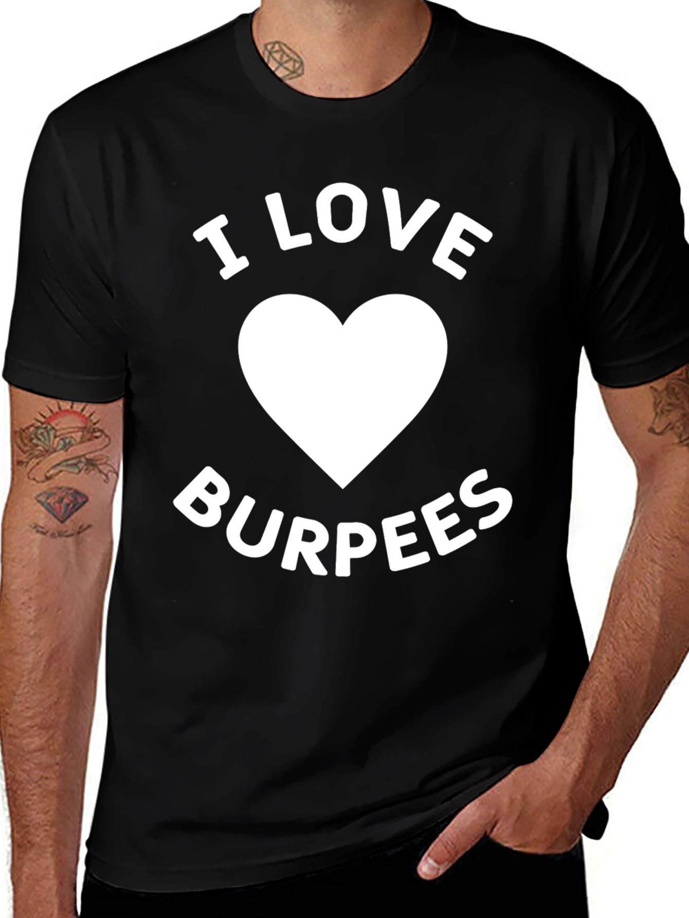 I Love Burpees Graphic T-Shirt - Workout Apparel