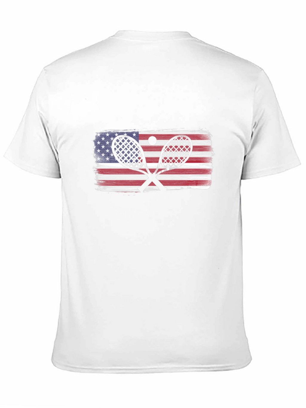 USA Tennis Racket Flag T-Shirt