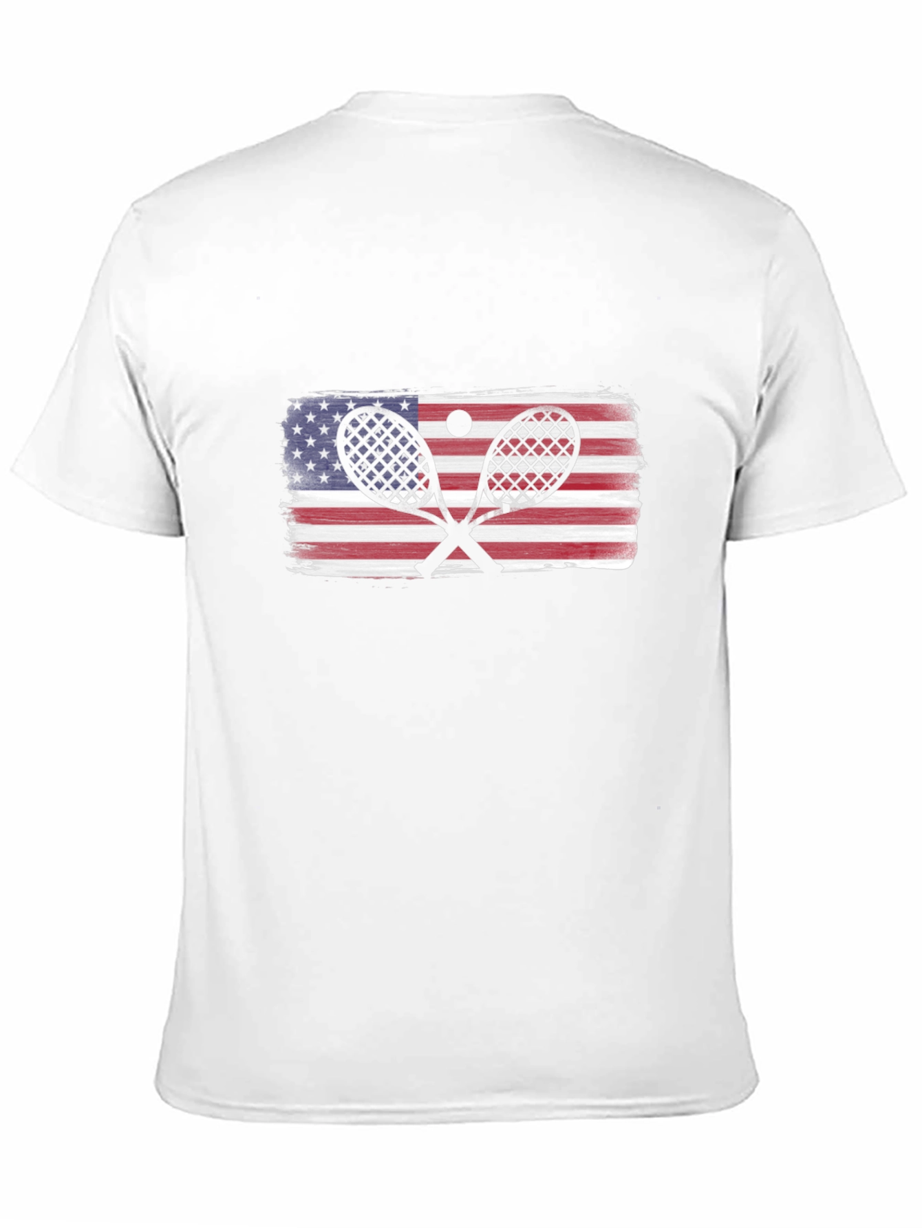 USA Tennis Racket Flag T-Shirt
