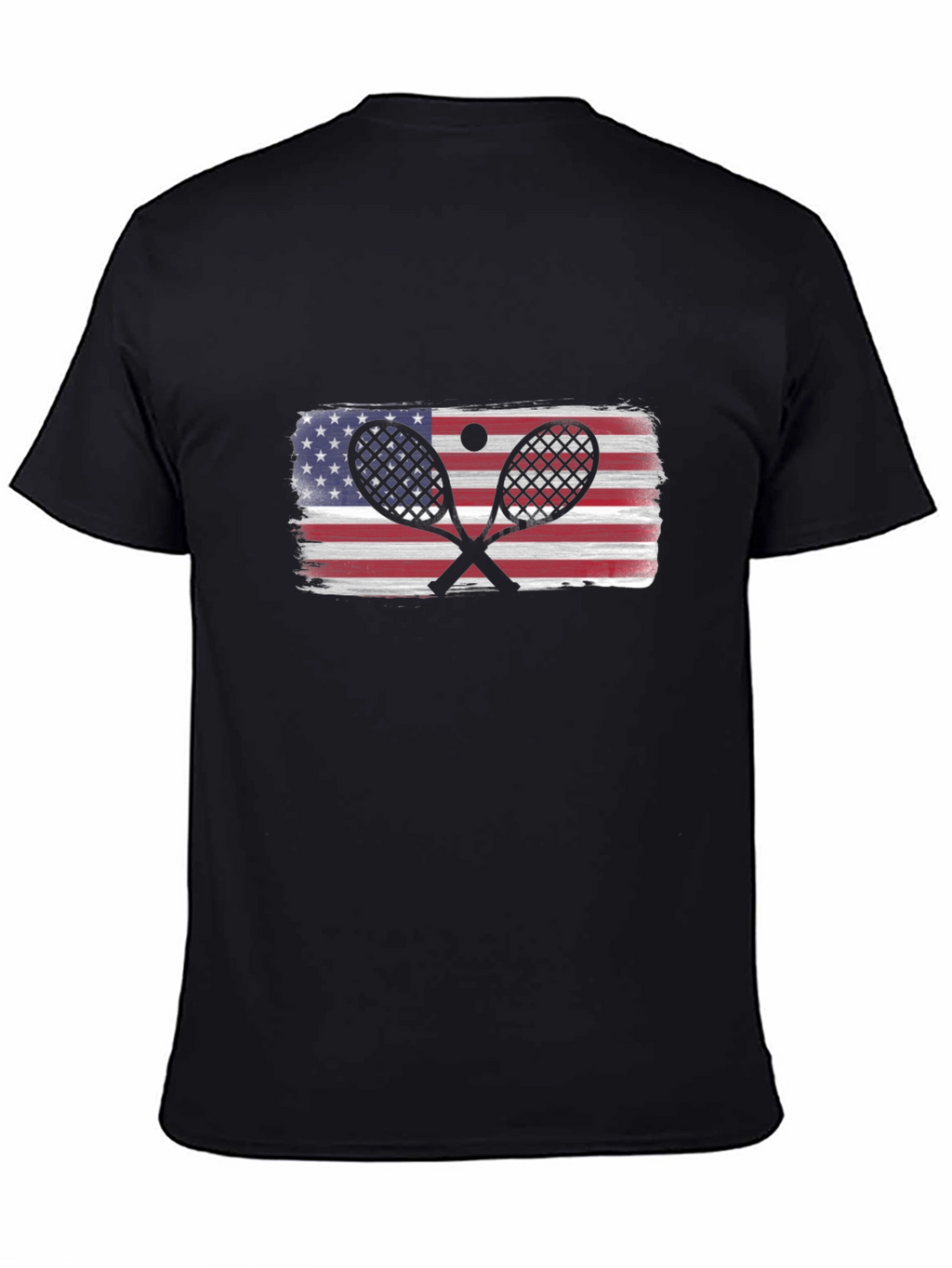 USA Tennis Racket Flag T-Shirt