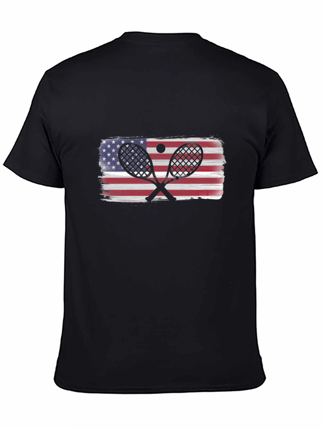USA Tennis Racket Flag T-Shirt