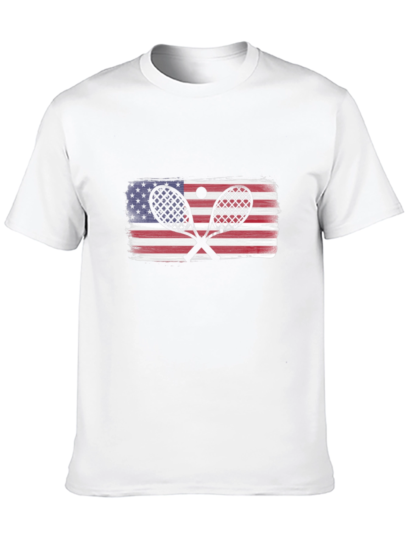 USA Tennis Racket Flag T-Shirt