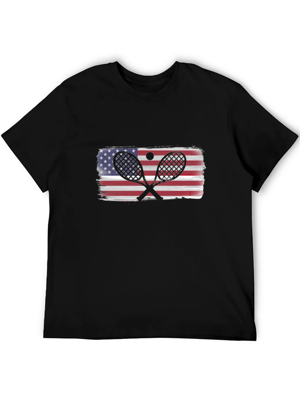USA Tennis Racket Flag T-Shirt