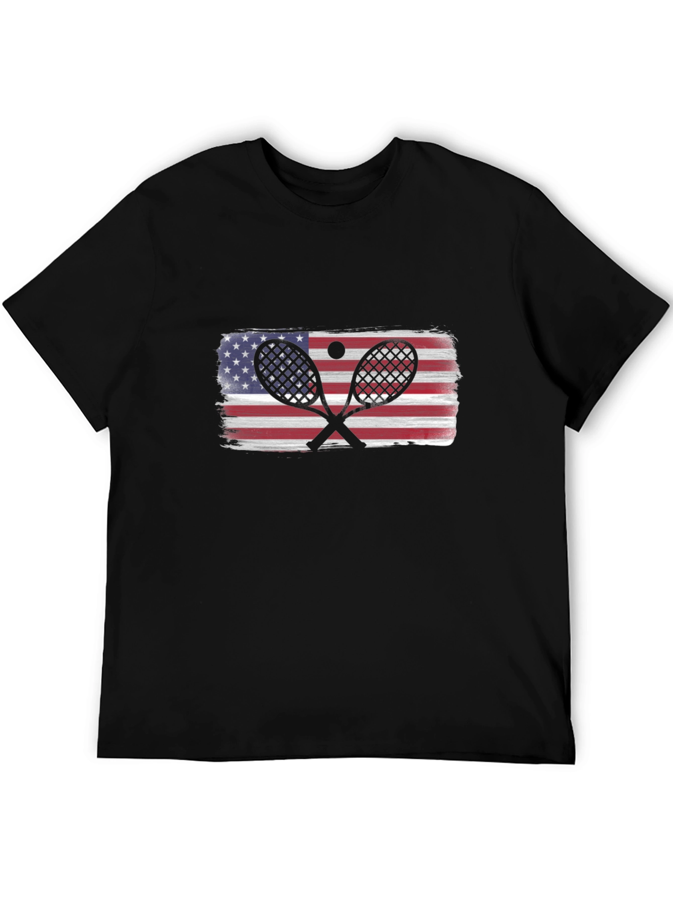 USA Tennis Racket Flag T-Shirt