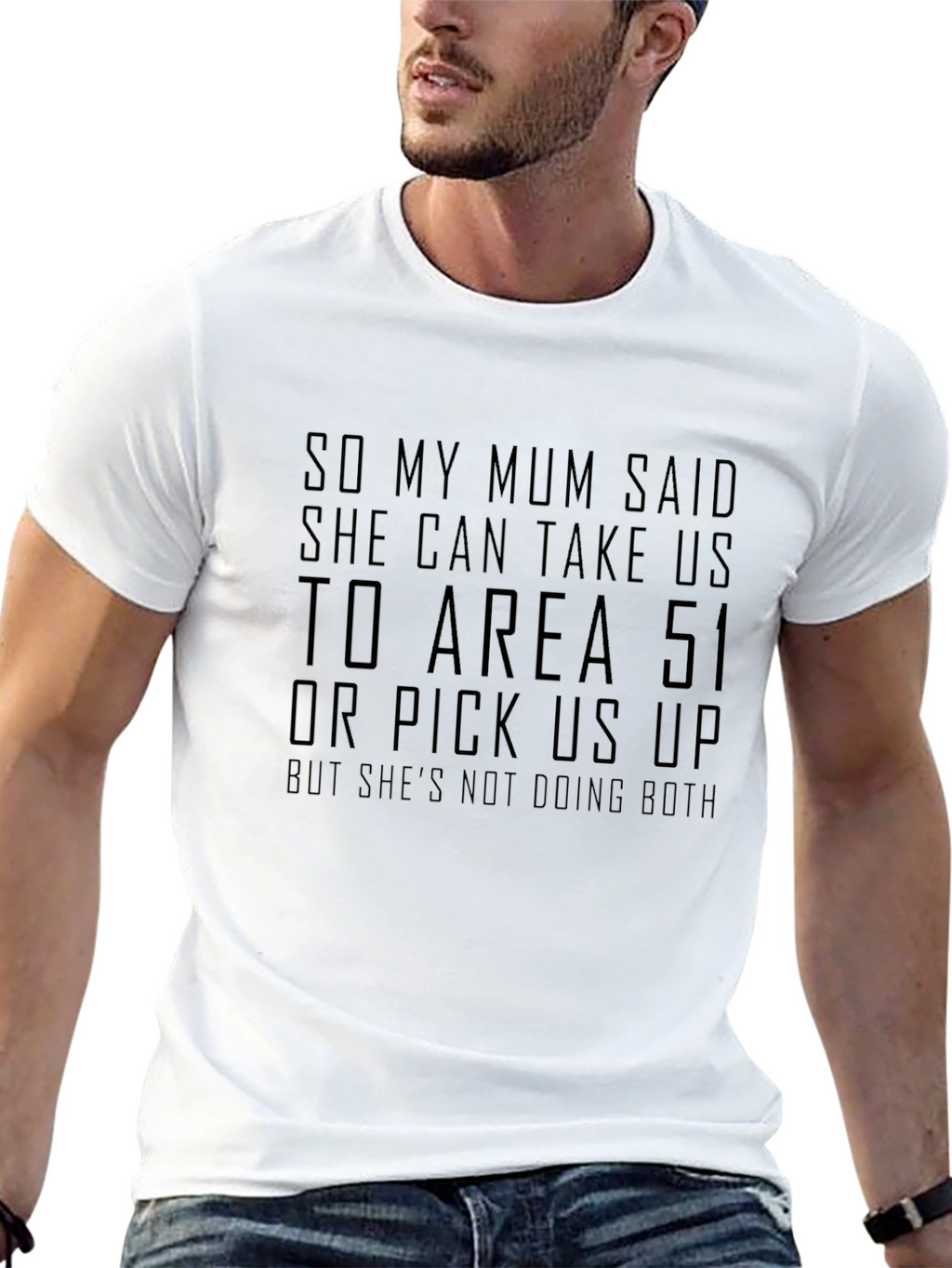 Area 51 Mum T-Shirt: Funny Novelty Tee