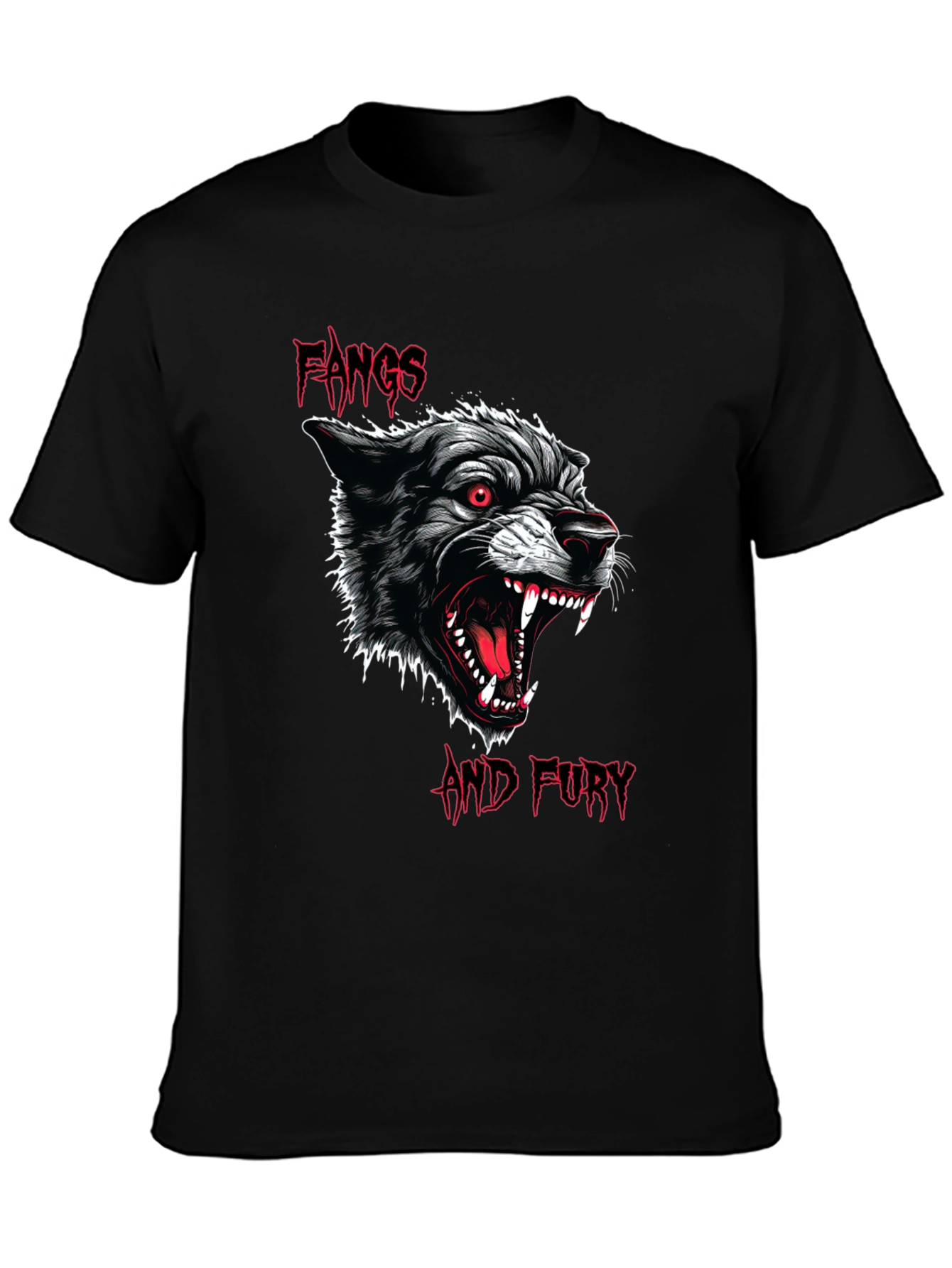 Fangs and Fury Graphic T-Shirt