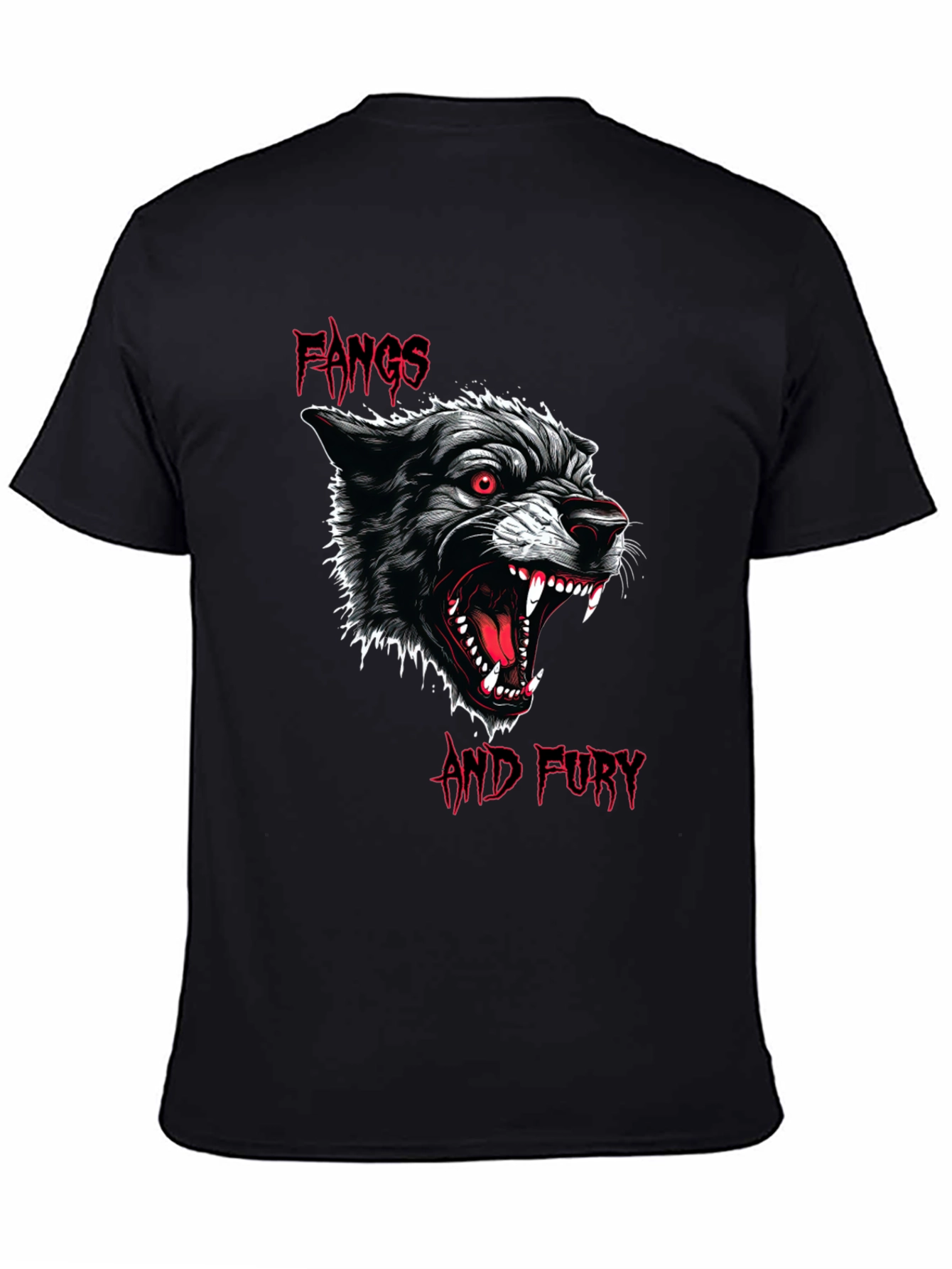 Fangs and Fury Graphic T-Shirt