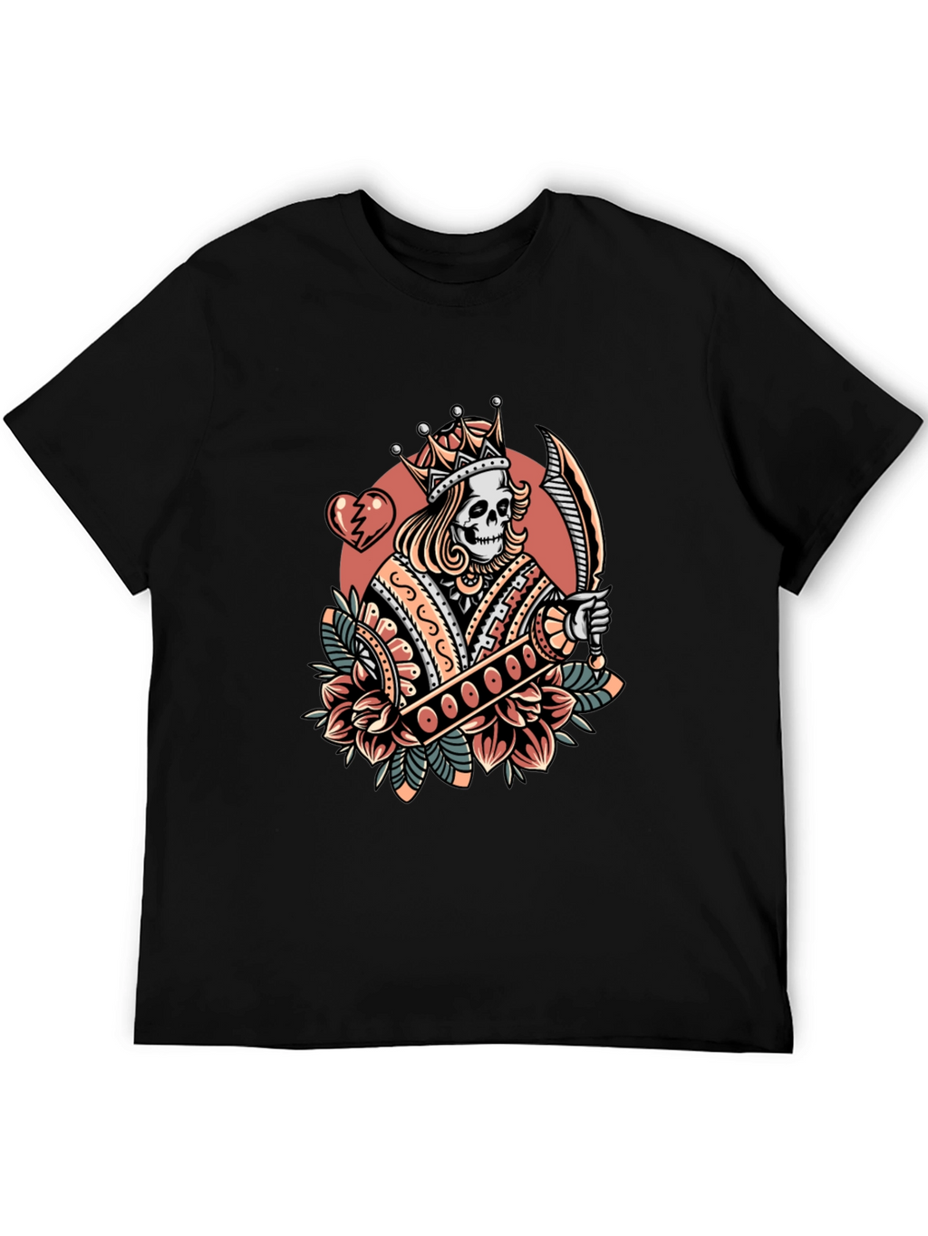 King Skeleton Graphic T-Shirt