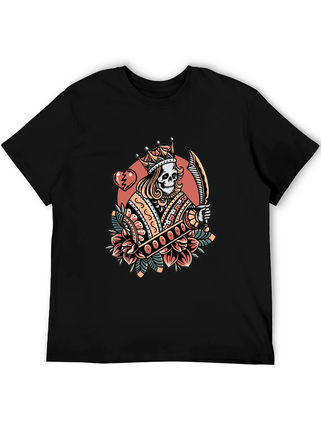 King Skeleton Graphic T-Shirt