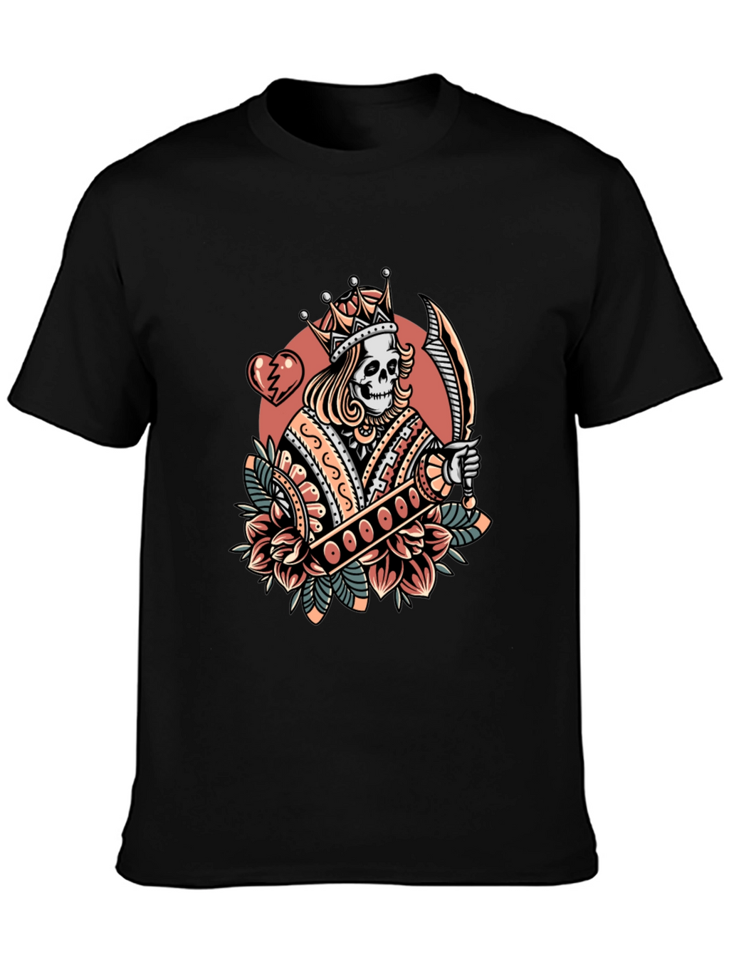 King Skeleton Graphic T-Shirt