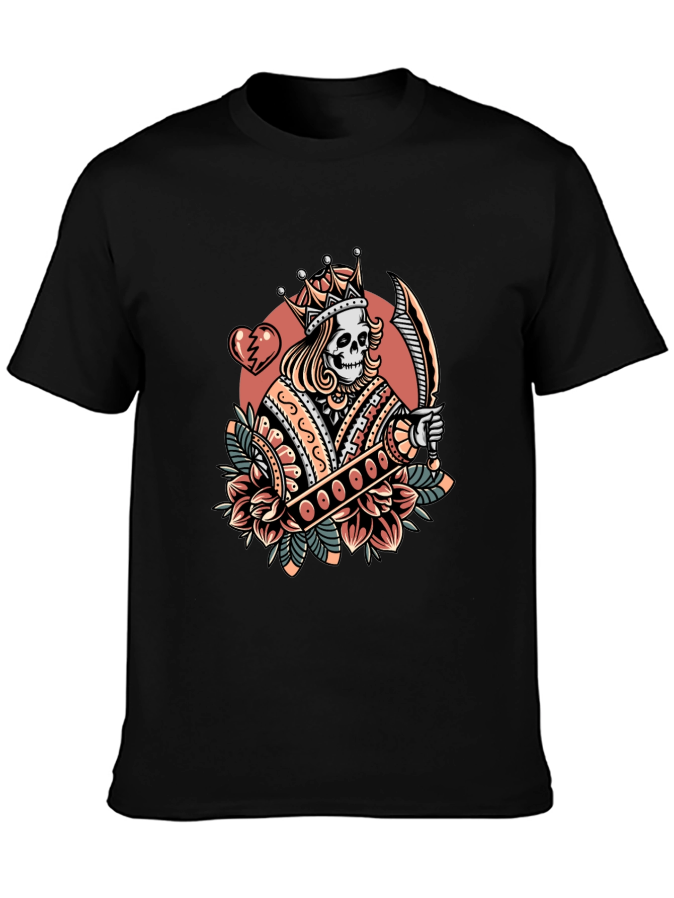 King Skeleton Graphic T-Shirt