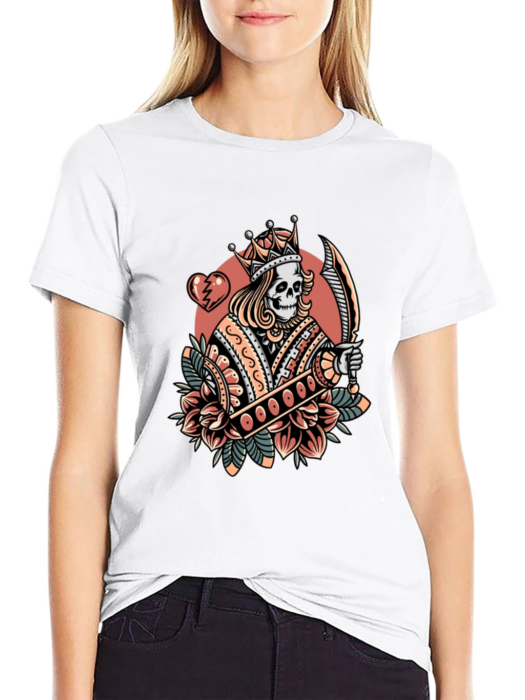 King Skeleton Graphic T-Shirt