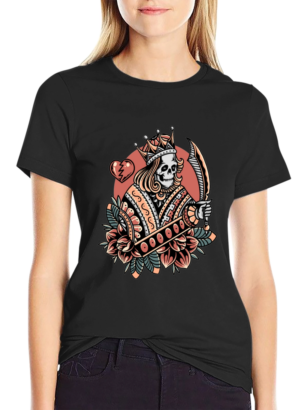 King Skeleton Graphic T-Shirt