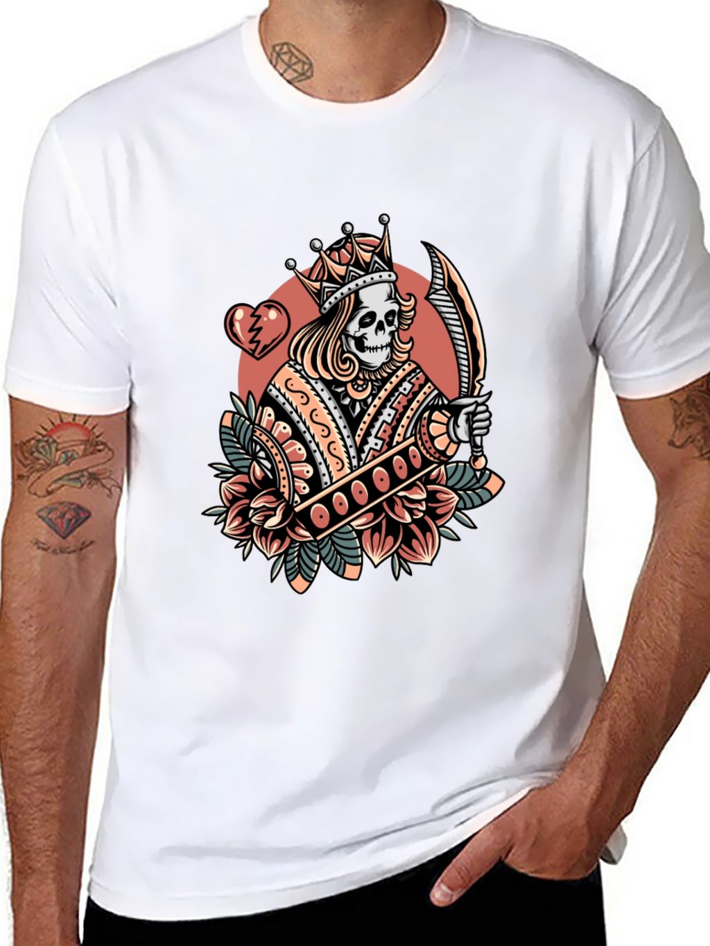 King Skeleton Graphic T-Shirt