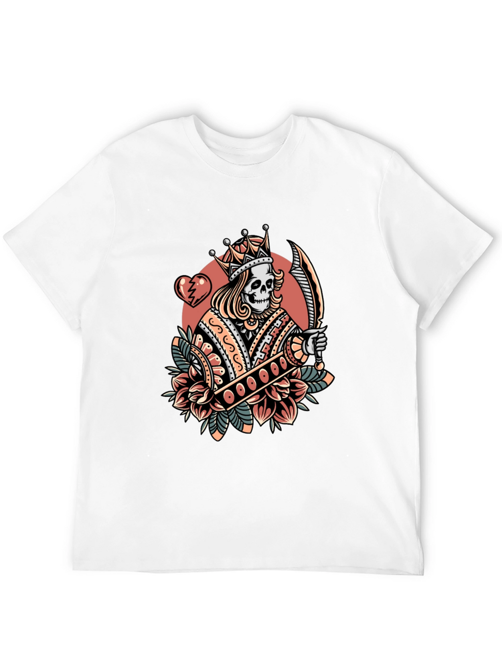 King Skeleton Graphic T-Shirt