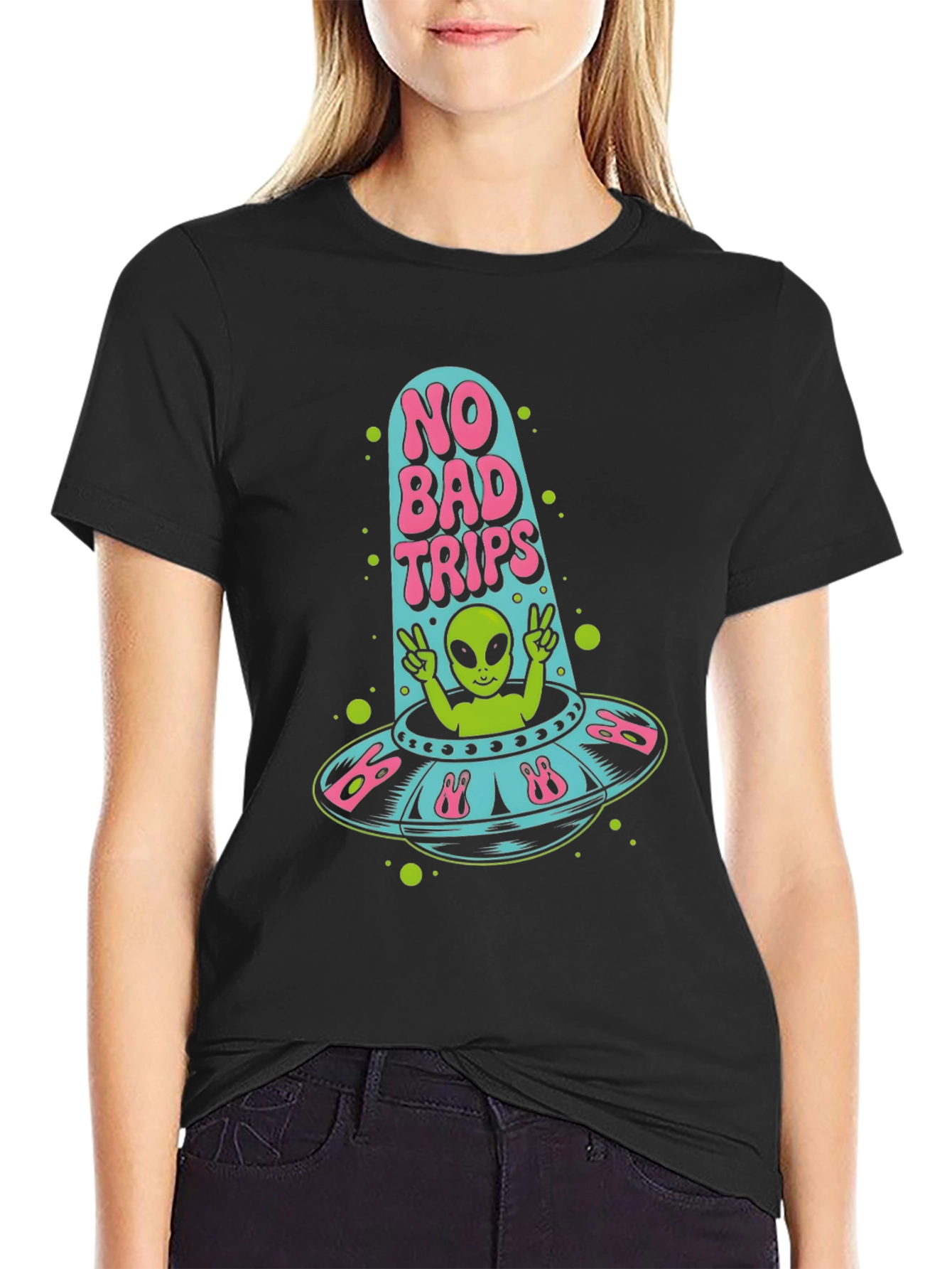 No Bad Trips Alien Graphic Tee
