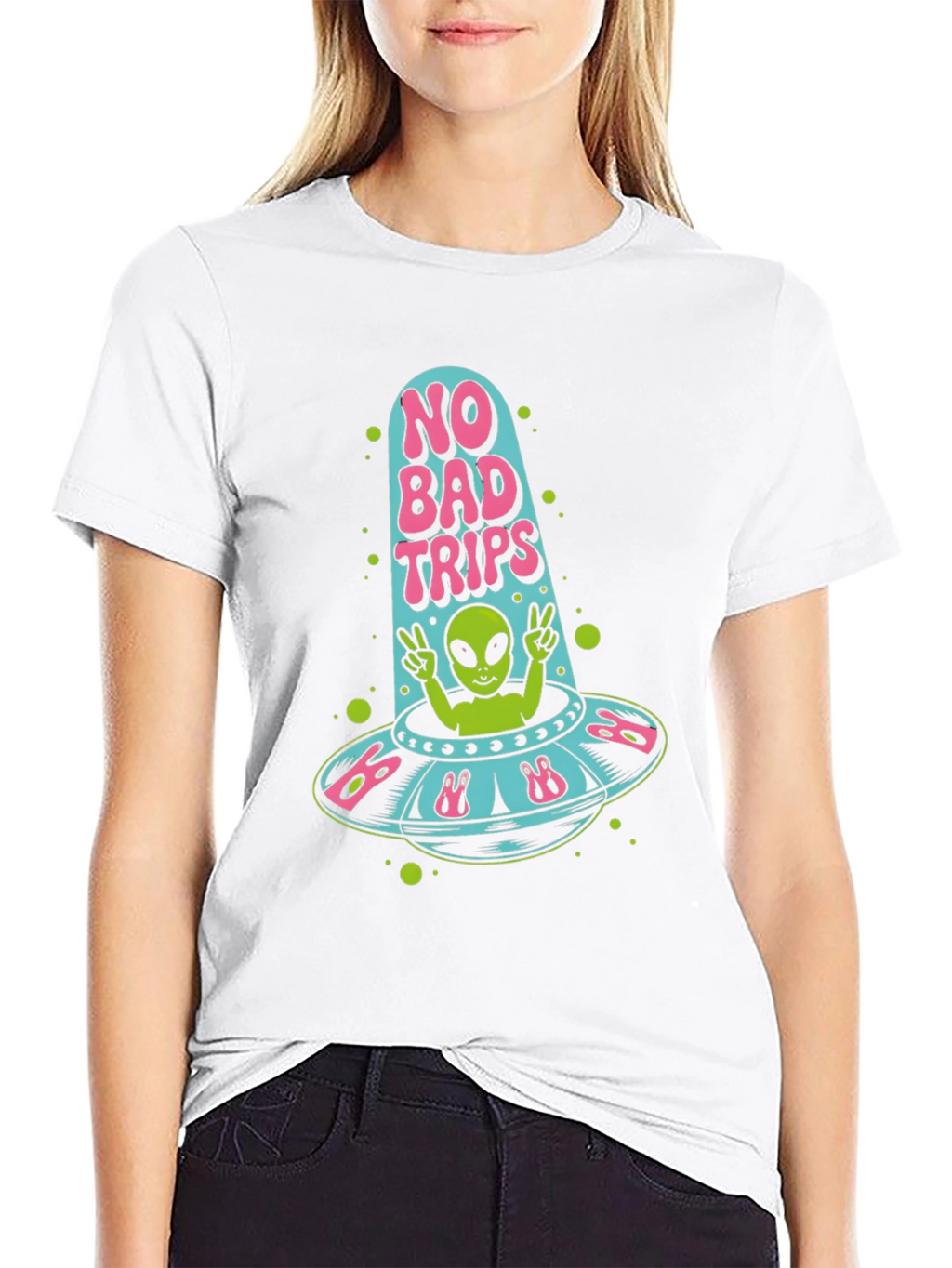 No Bad Trips Alien Graphic Tee