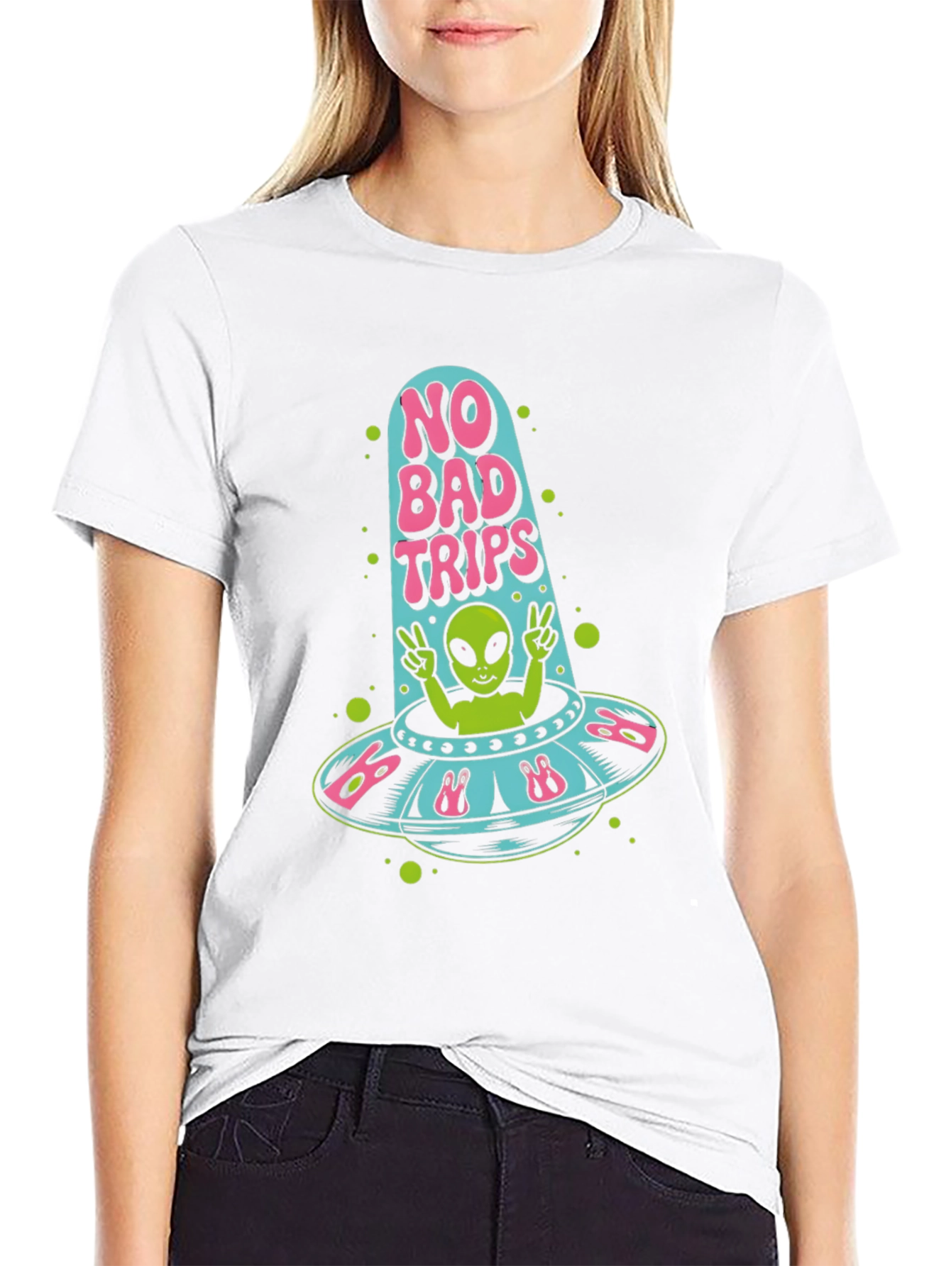 No Bad Trips Alien Graphic Tee