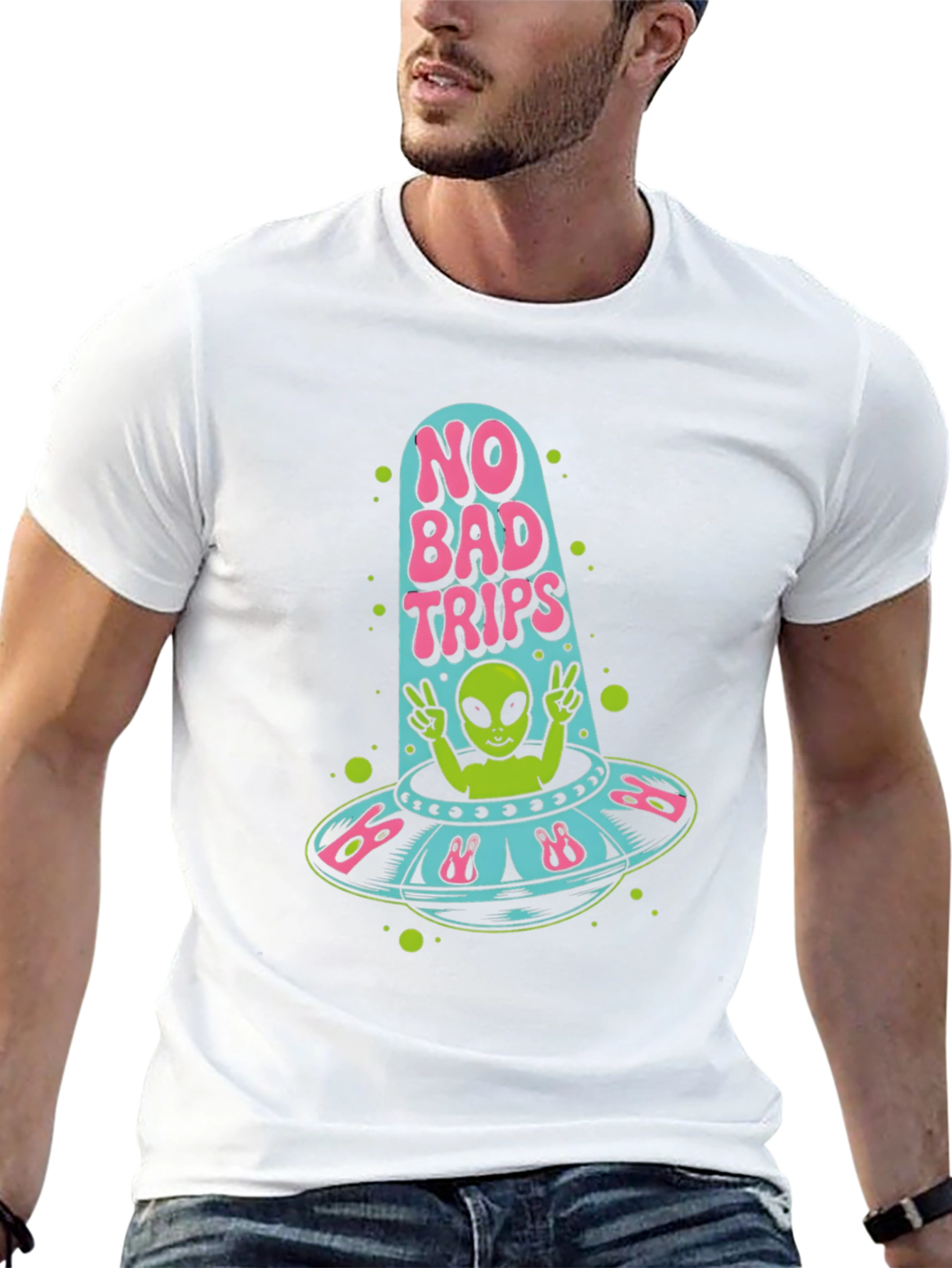 No Bad Trips Alien Graphic Tee