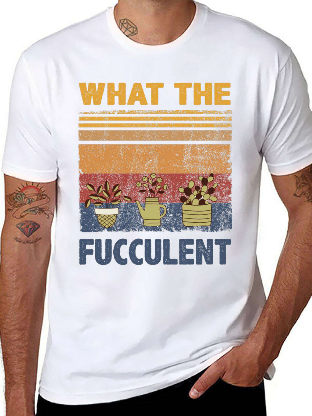What The Fucculent Black T-Shirt