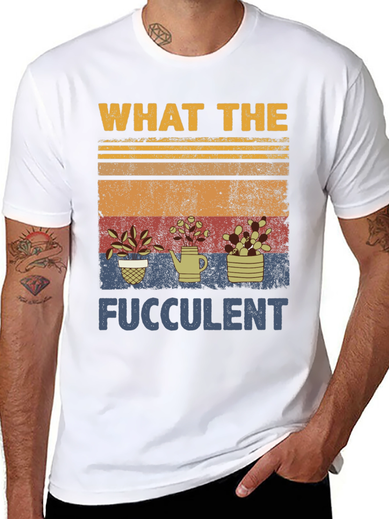 What The Fucculent Black T-Shirt