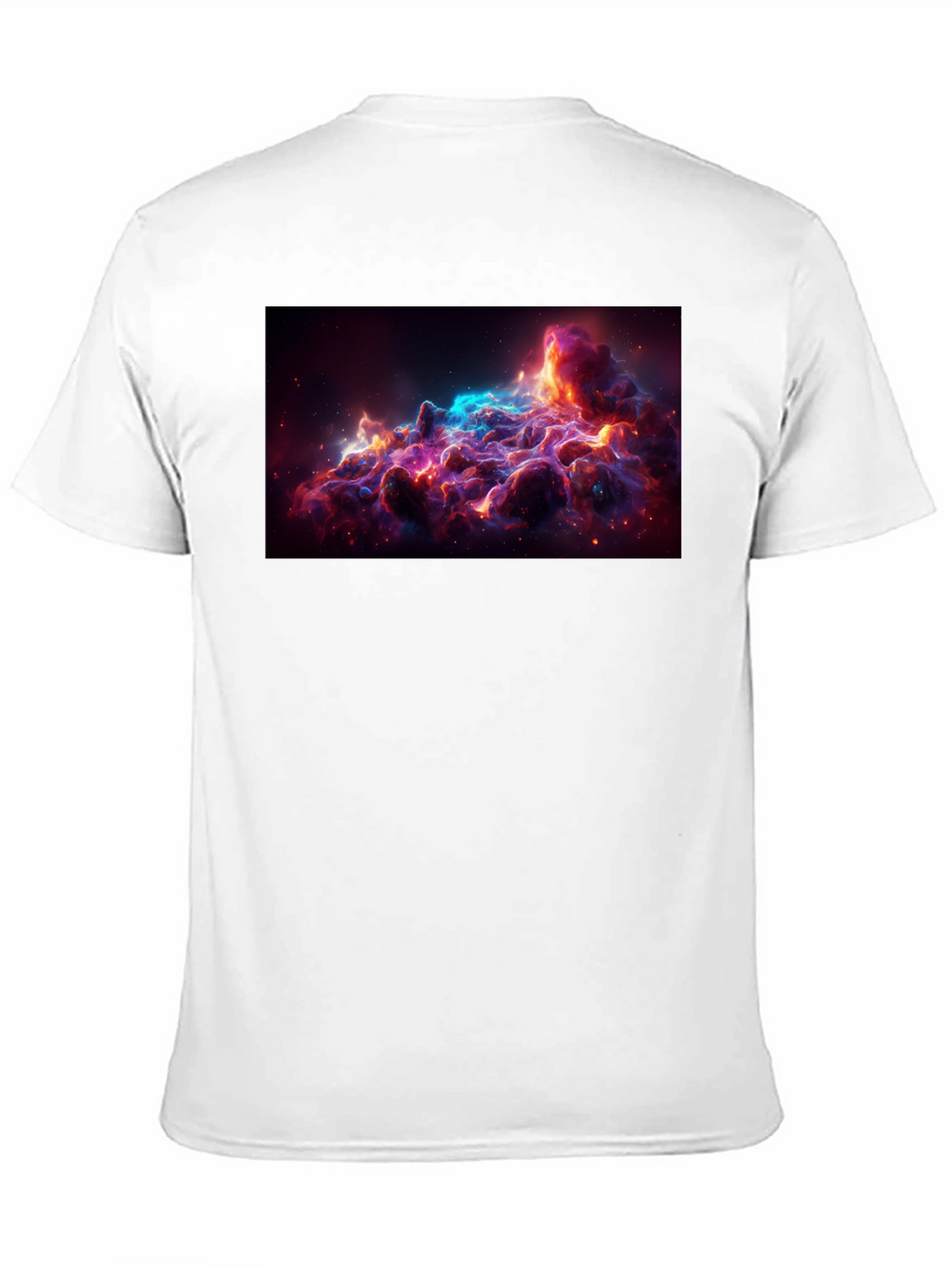 Nebula Print T-Shirt - Stylish Space Design