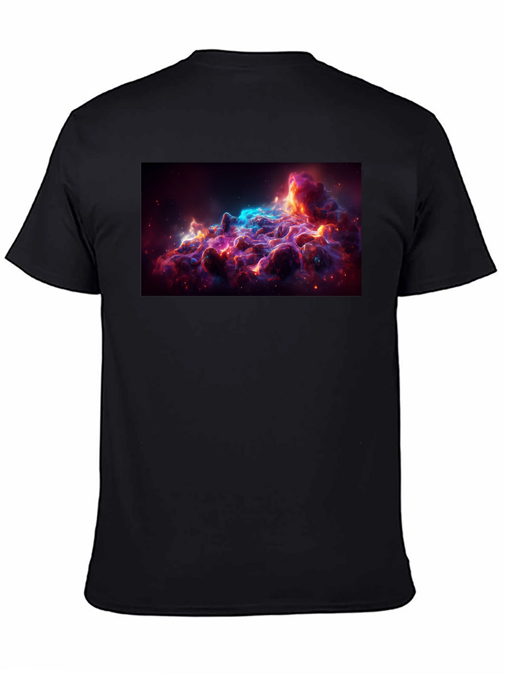 Nebula Print T-Shirt - Stylish Space Design