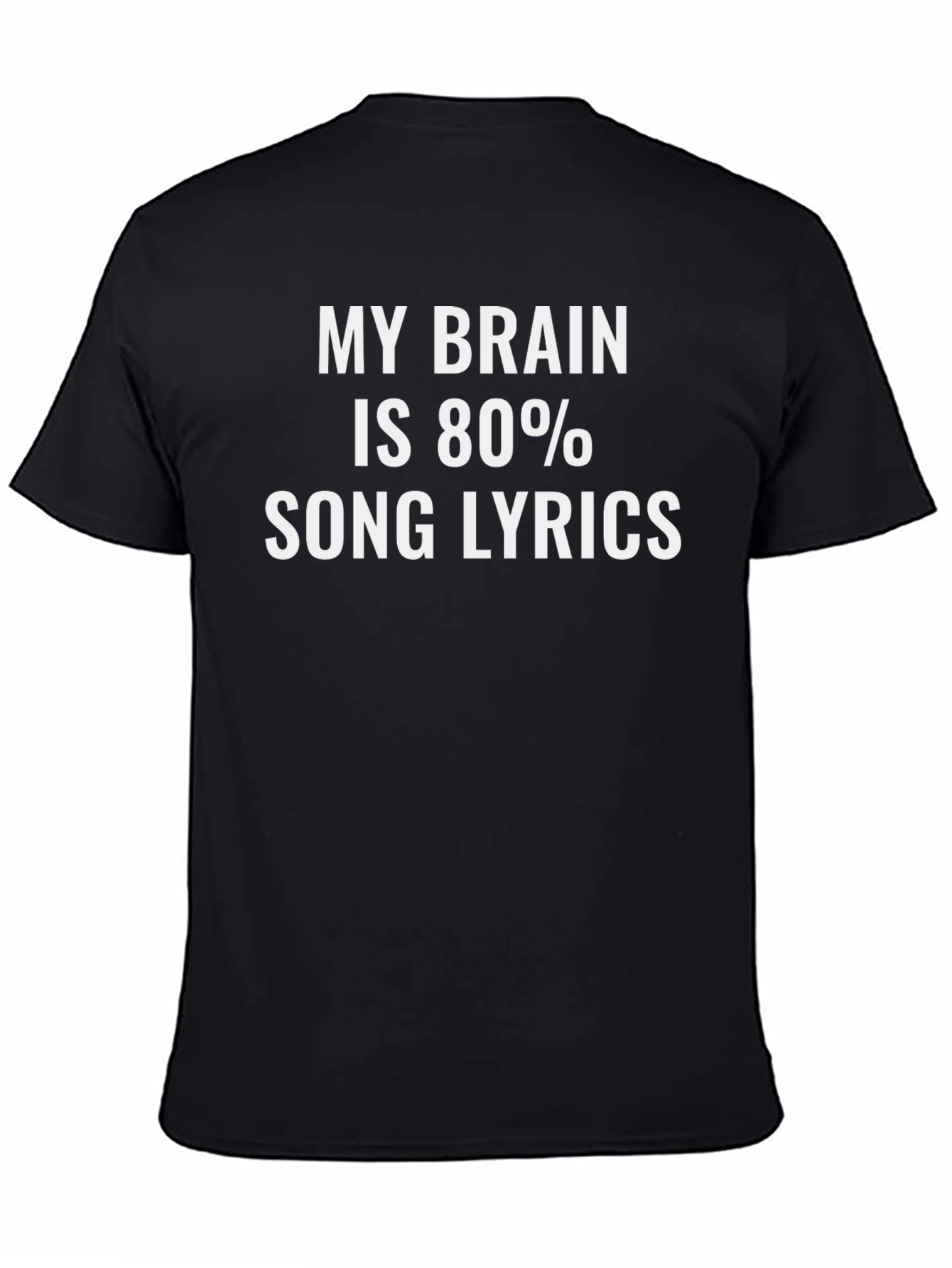 Song Lyrics Brain T-Shirt: Music Lover Tee