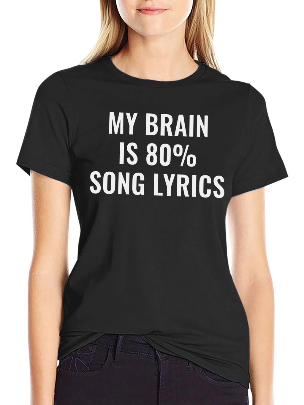 Song Lyrics Brain T-Shirt: Music Lover Tee
