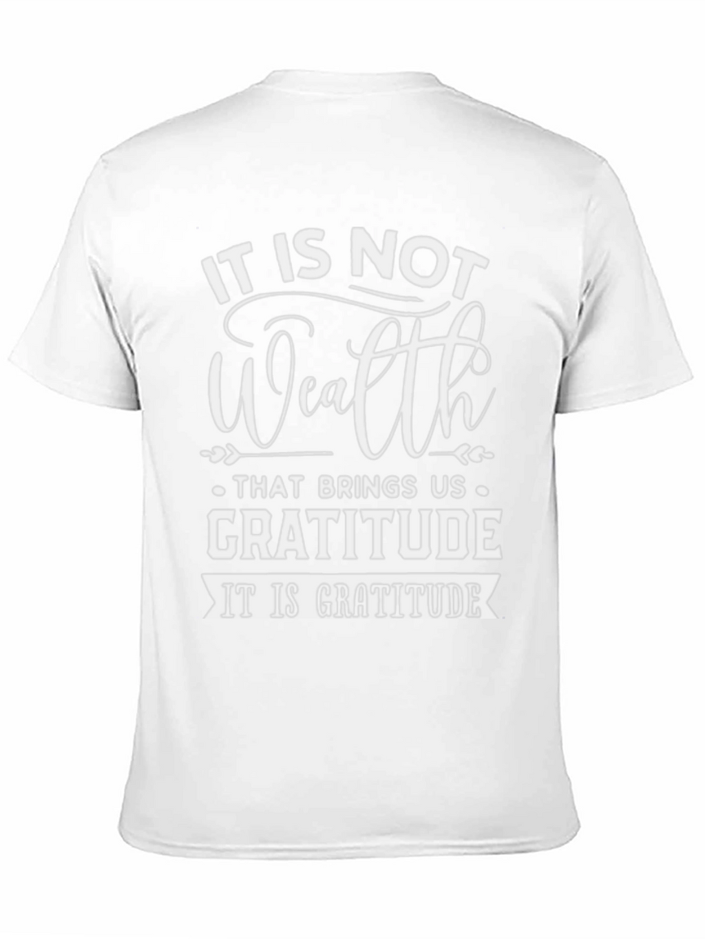 Gratitude Graphic Tee - Inspirational Black T-Shirt