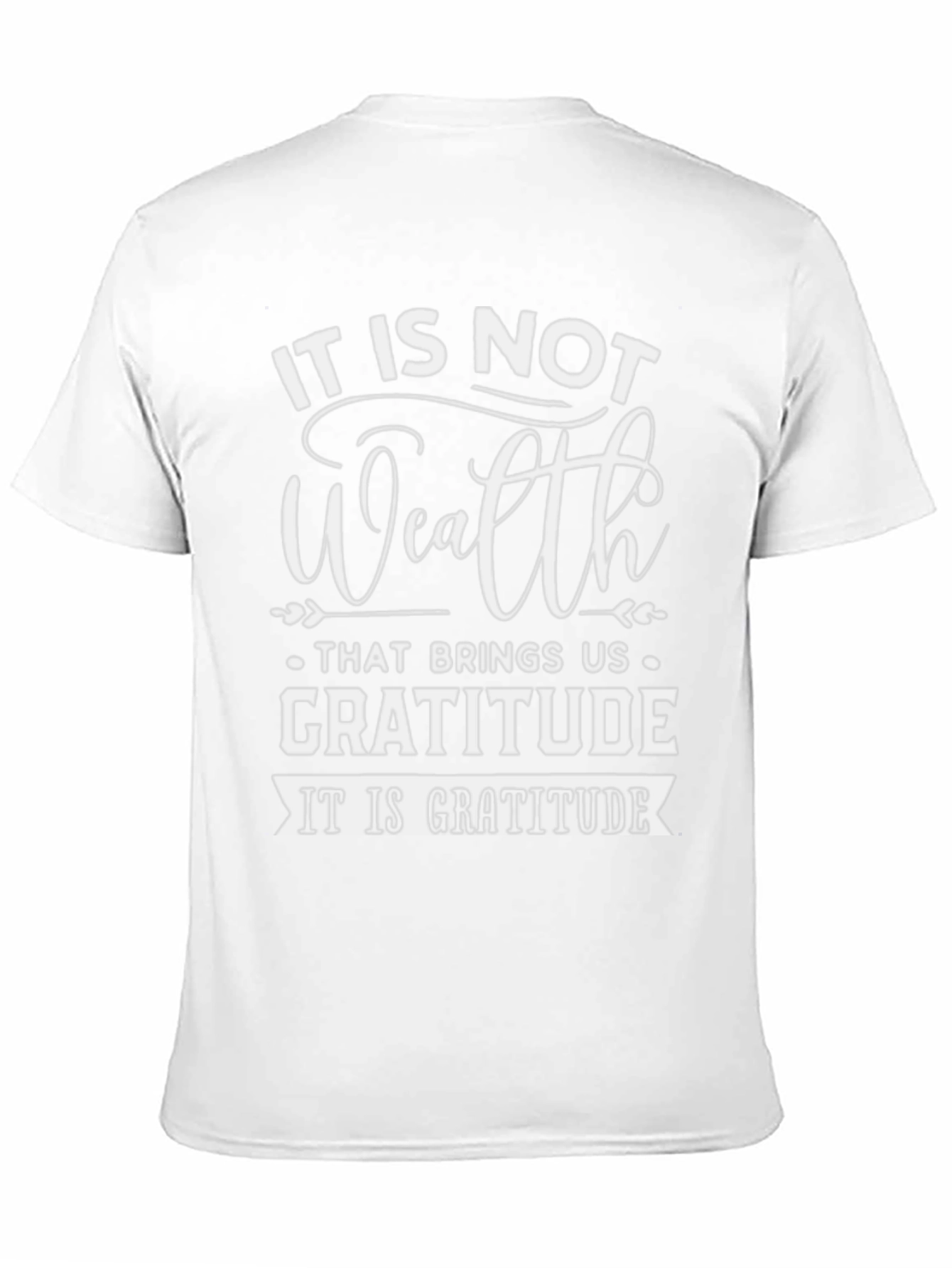 Gratitude Graphic Tee - Inspirational Black T-Shirt