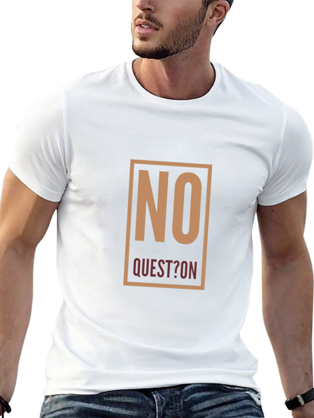 No Question Graphic Tee - Mens Black T-Shirt