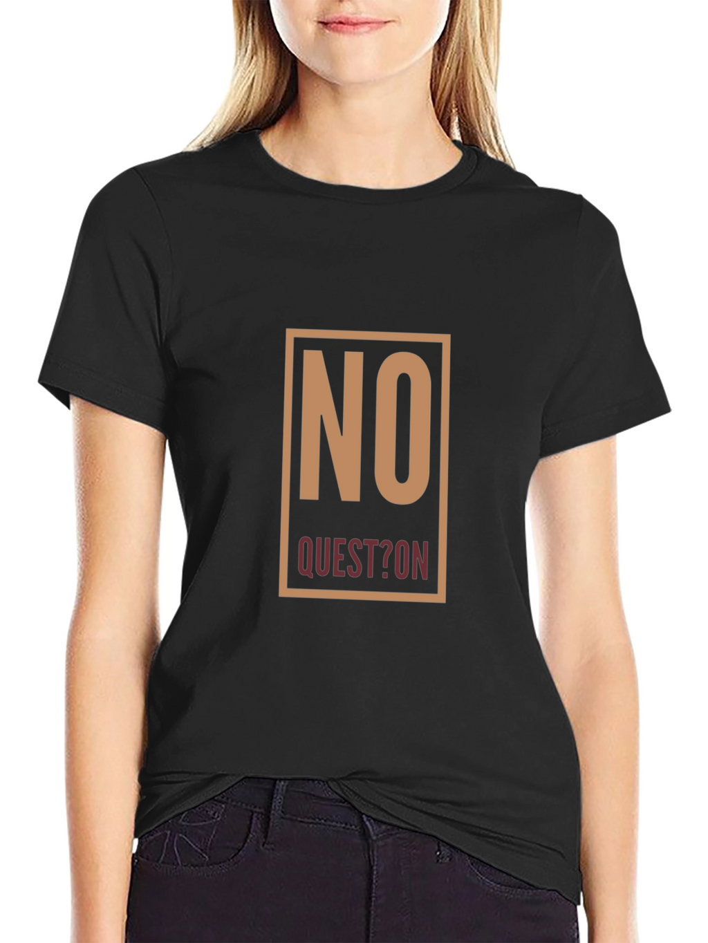 No Question Graphic Tee - Mens Black T-Shirt